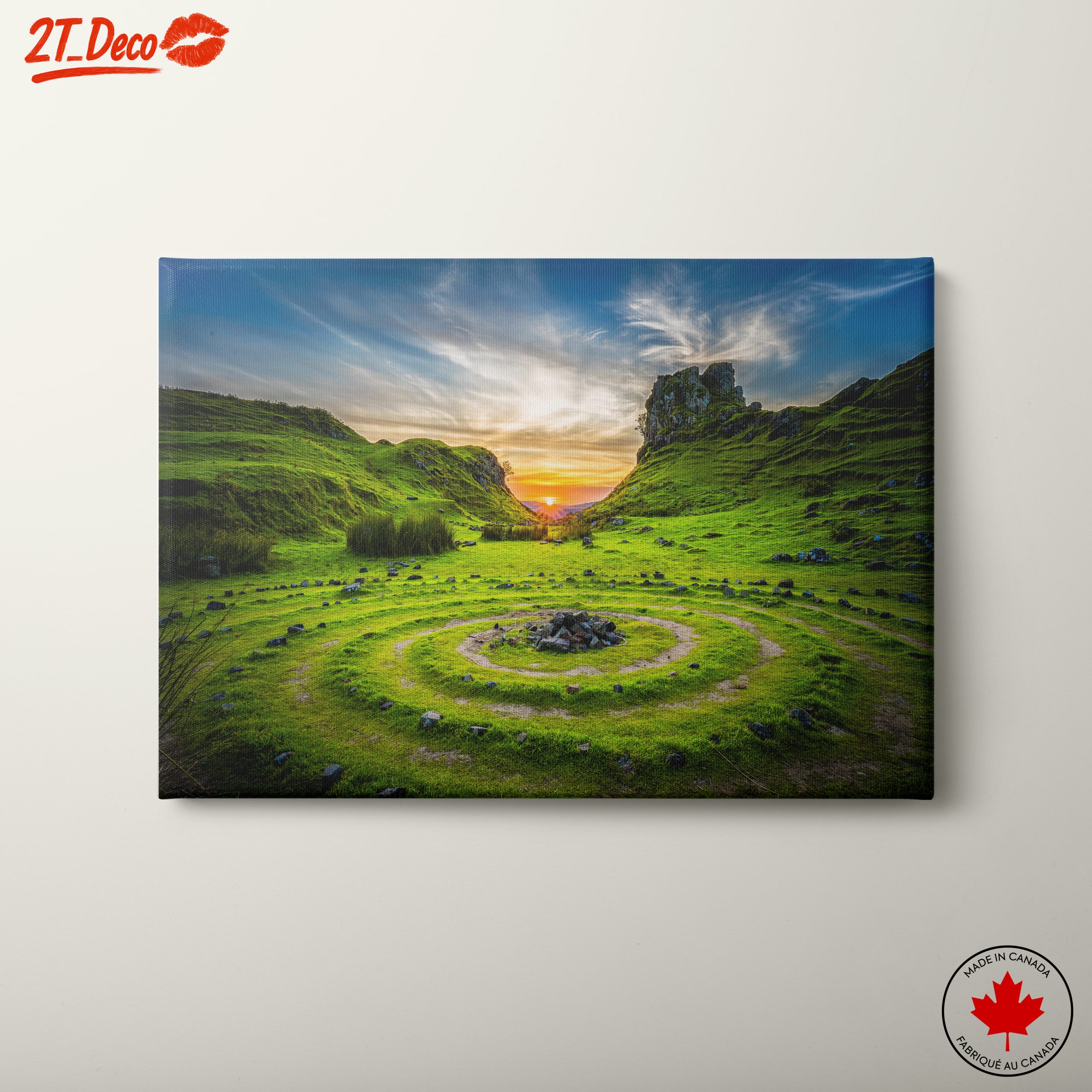Serene Nature Landscape at Sunset 3