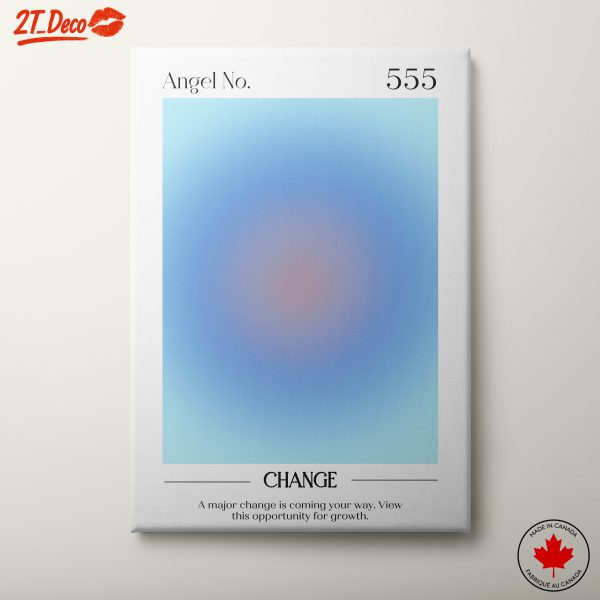 Angel Number 555 Inspirational Art Design