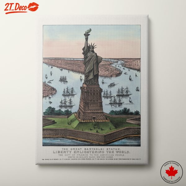 Statue of Liberty Illustration from the 19th Century
