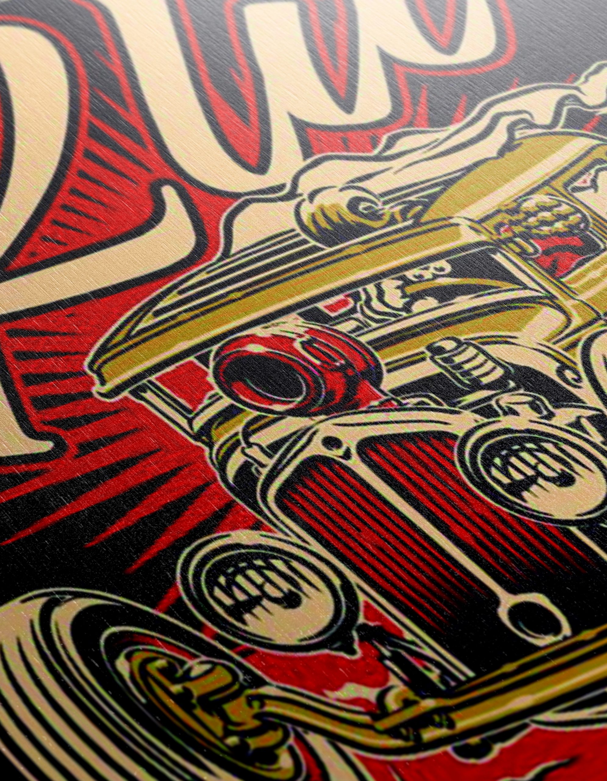 Vintage Hot Rod Car Design - Image 12