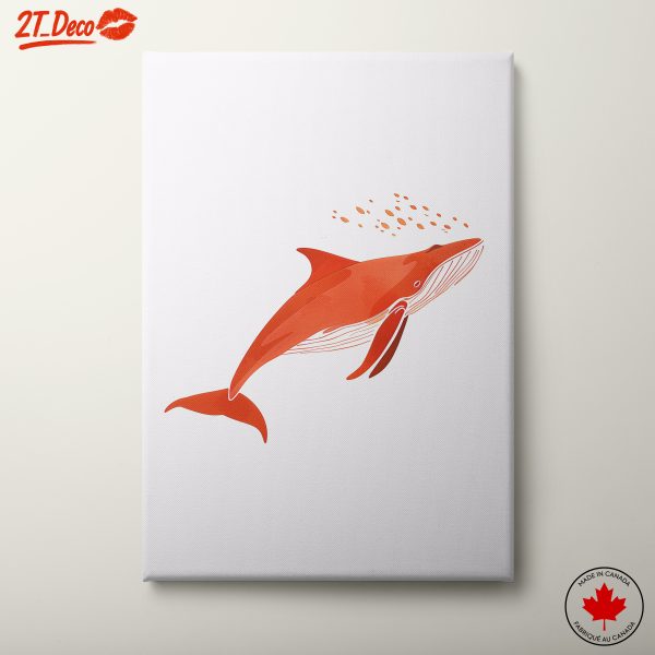 Stylized Abstract Whale Art