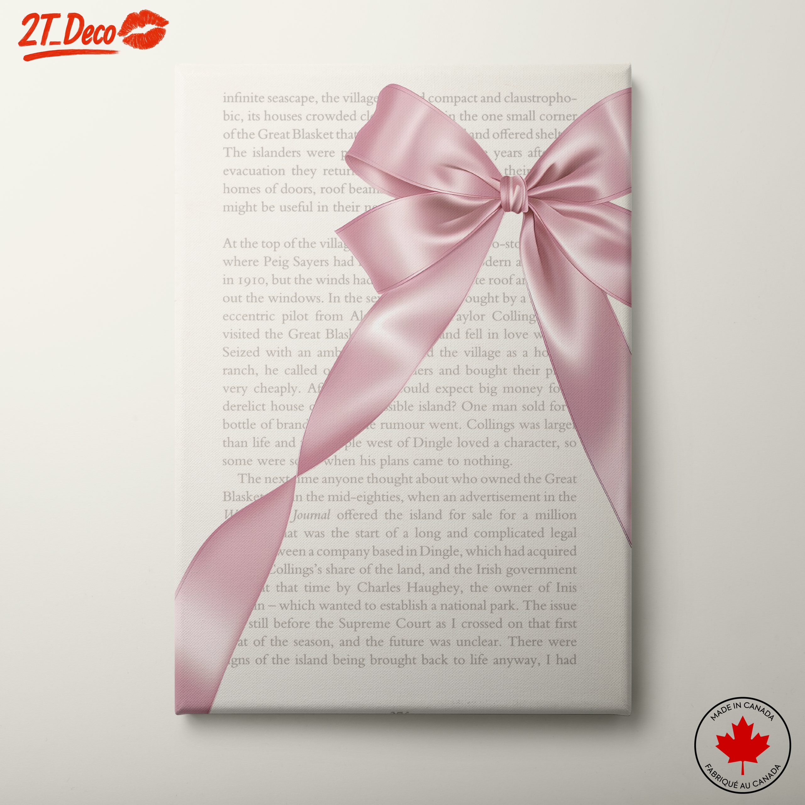 Elegant Floral Bow Art
