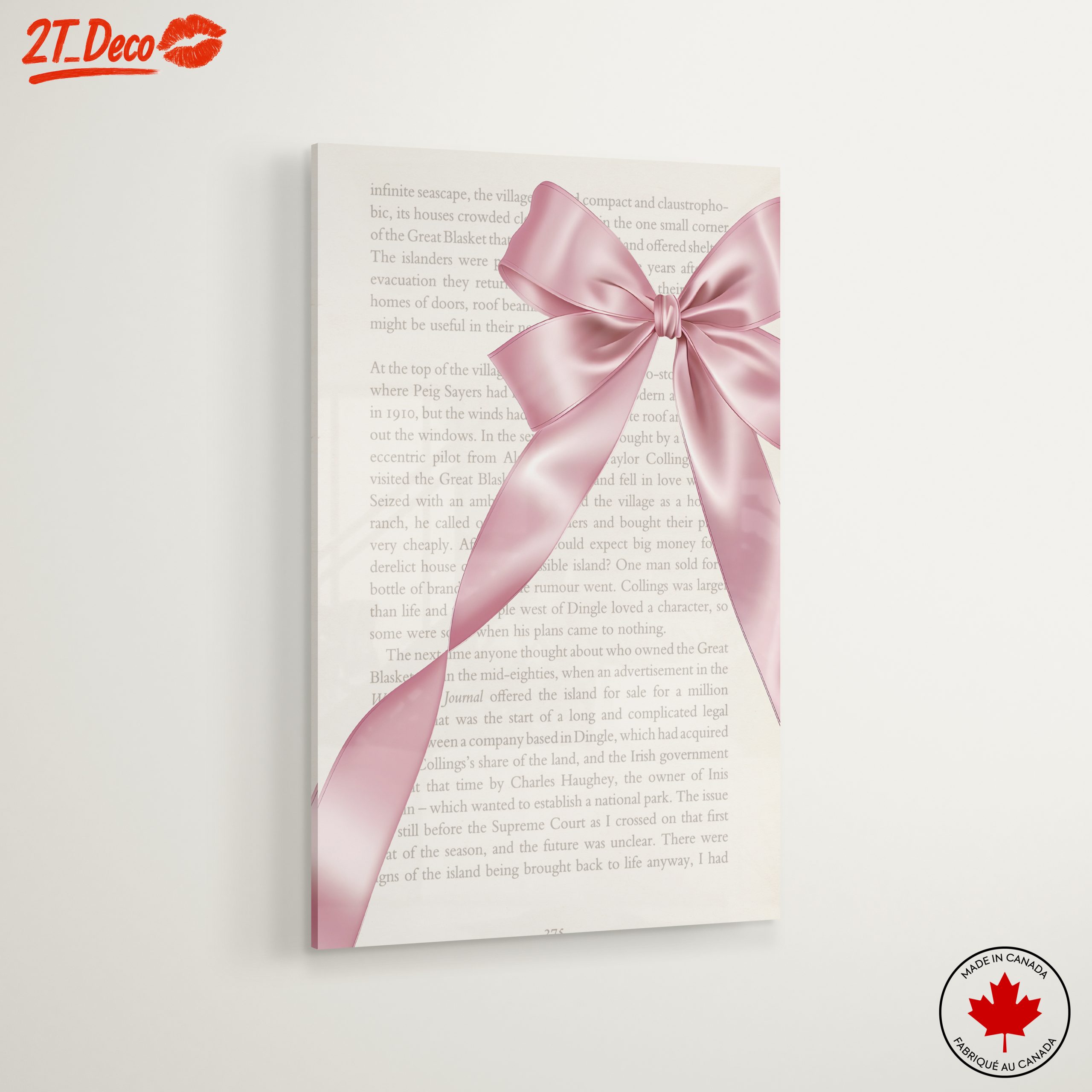 Elegant Floral Bow Art - Image 6