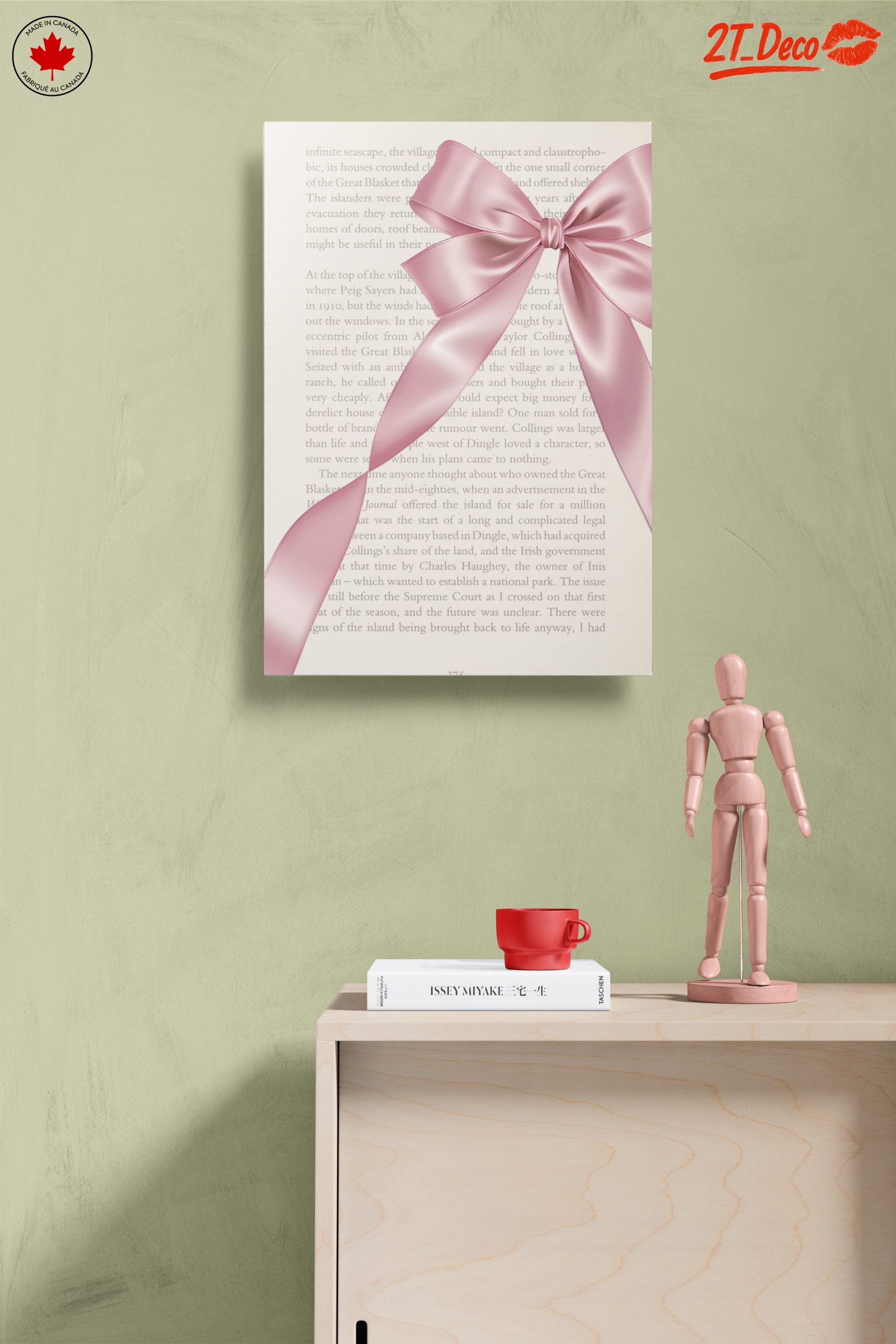 Elegant Floral Bow Art - Image 14