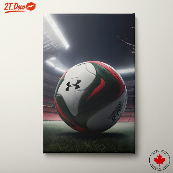 Dynamic Soccer Ball in Stadium Lights
