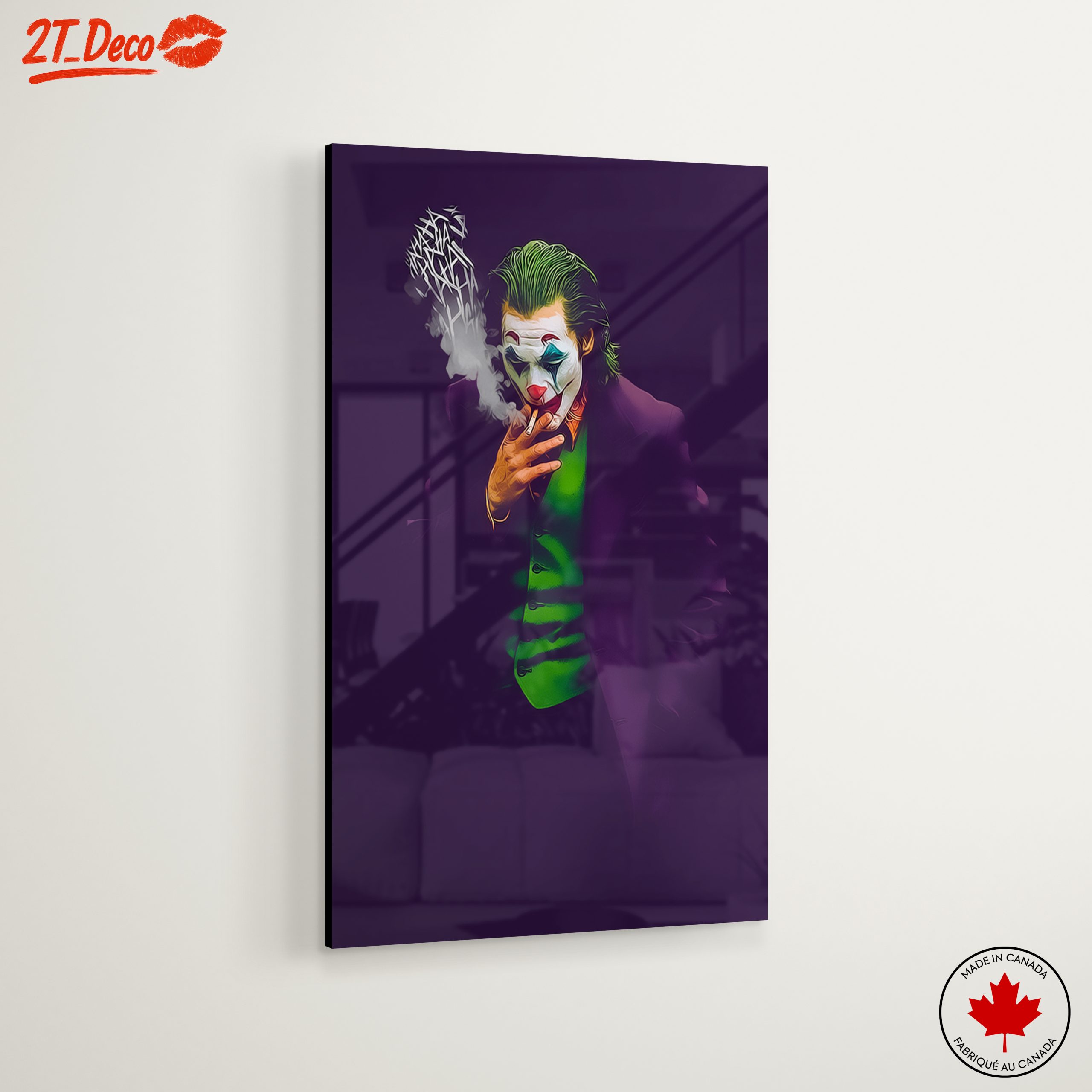 Stylized Joker Art with Smoke - Image 6
