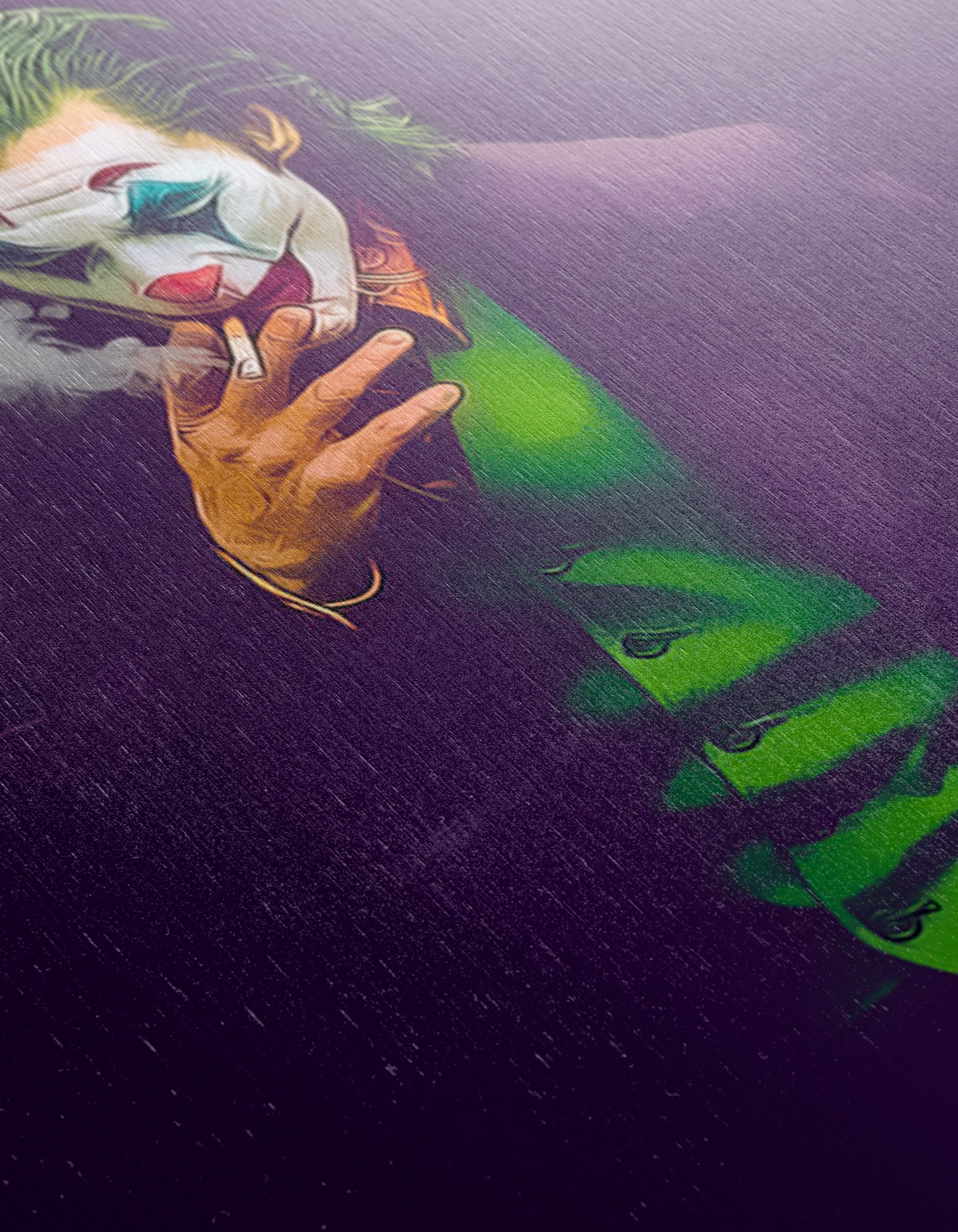 Stylized Joker Art with Smoke - Image 12