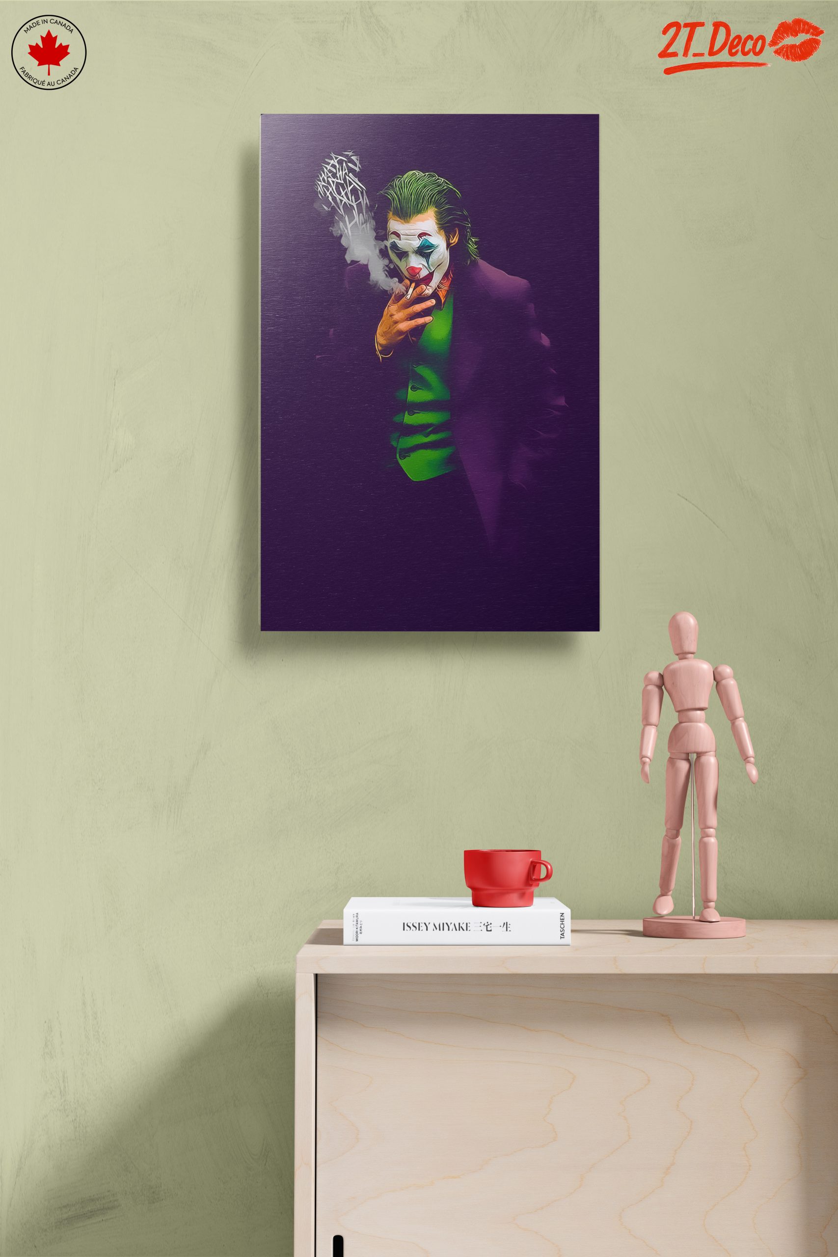 Stylized Joker Art with Smoke - Image 14