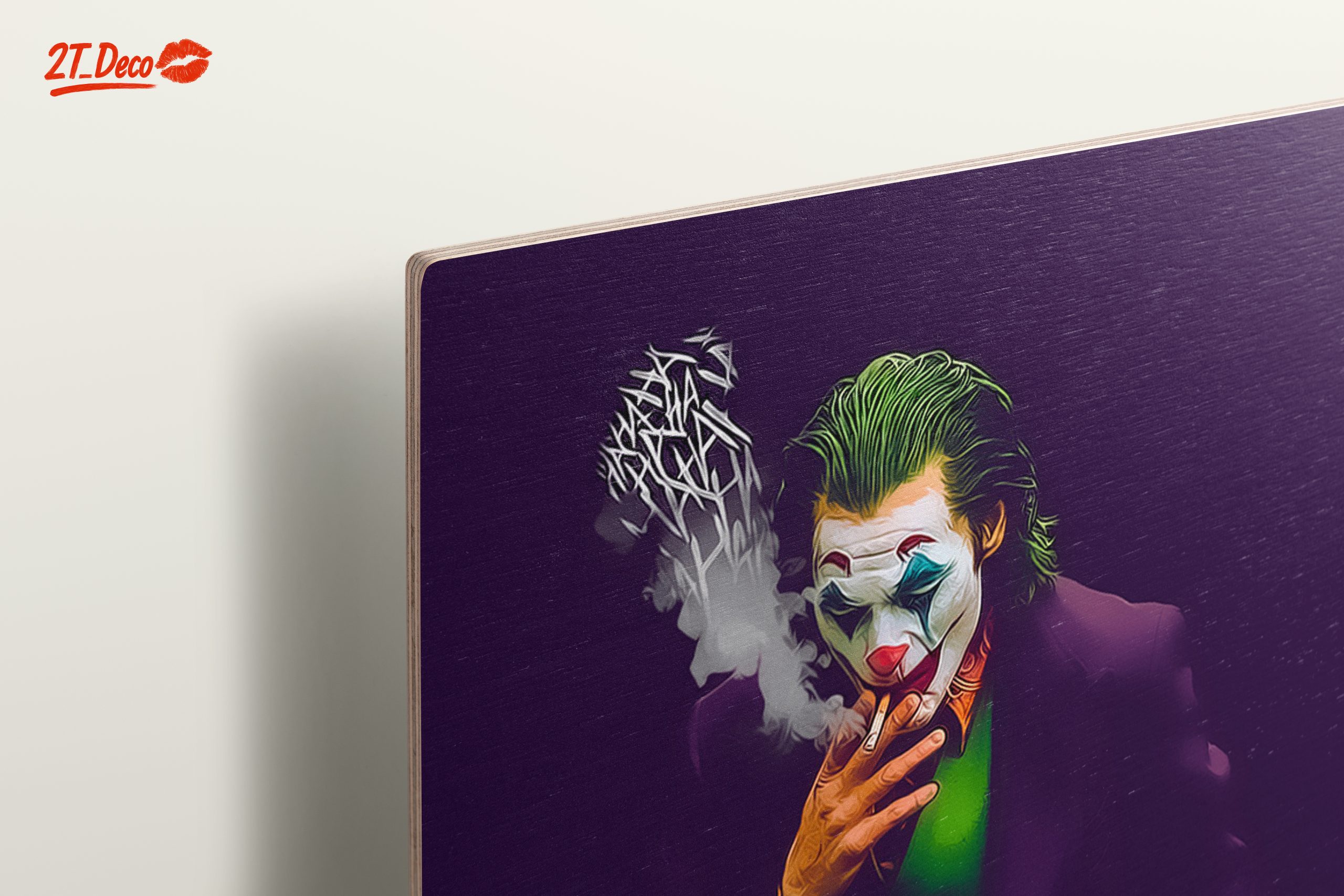 Stylized Joker Art with Smoke - Image 15