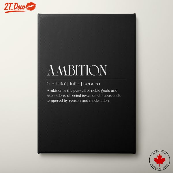 Ambition Quote Wall Art