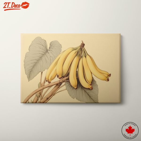 Stylized Banana Art for Home Decor