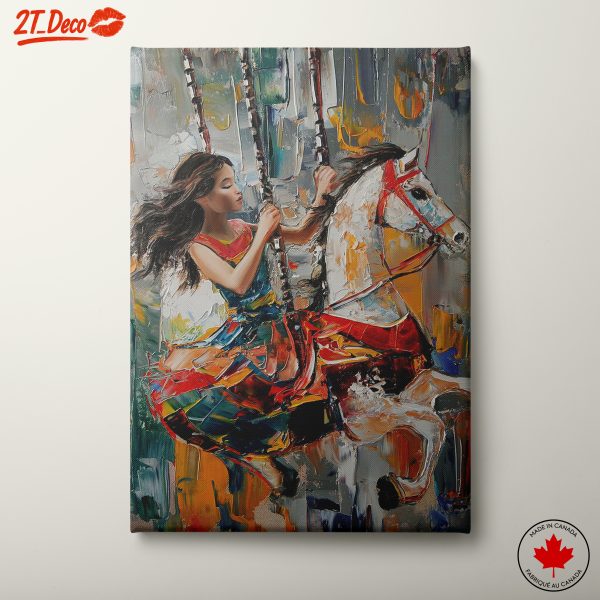 Vibrant Abstract Carousel Art