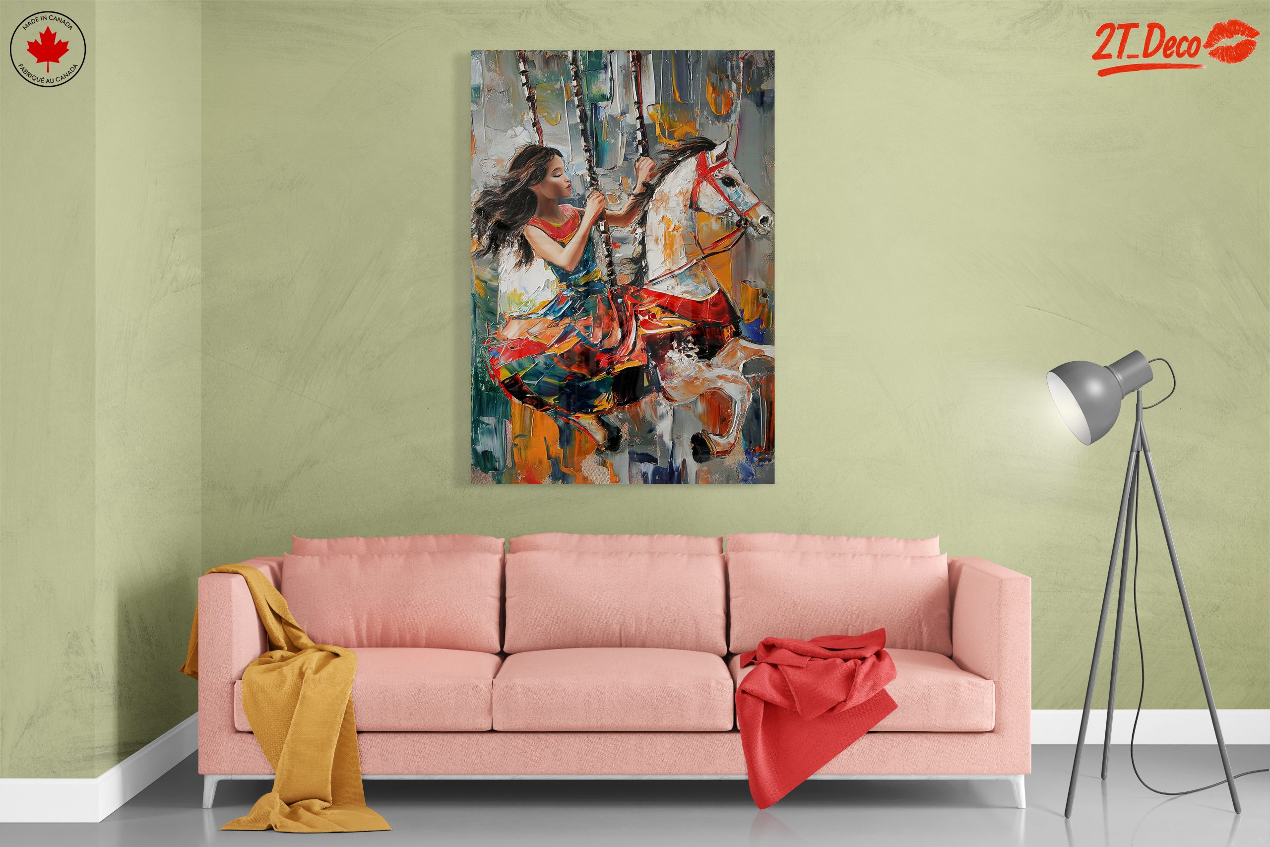 Vibrant Abstract Carousel Art - Image 7