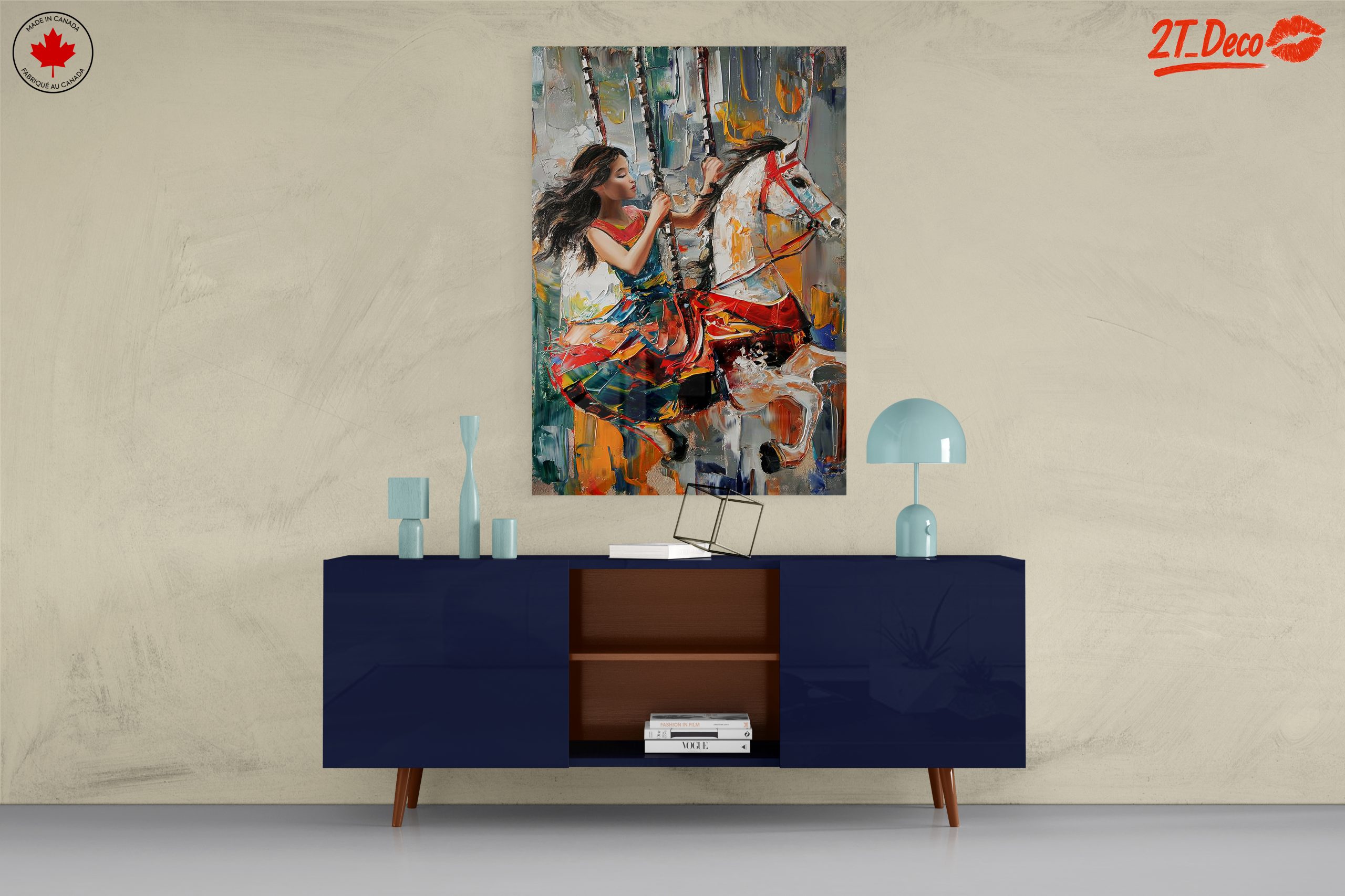 Vibrant Abstract Carousel Art - Image 8