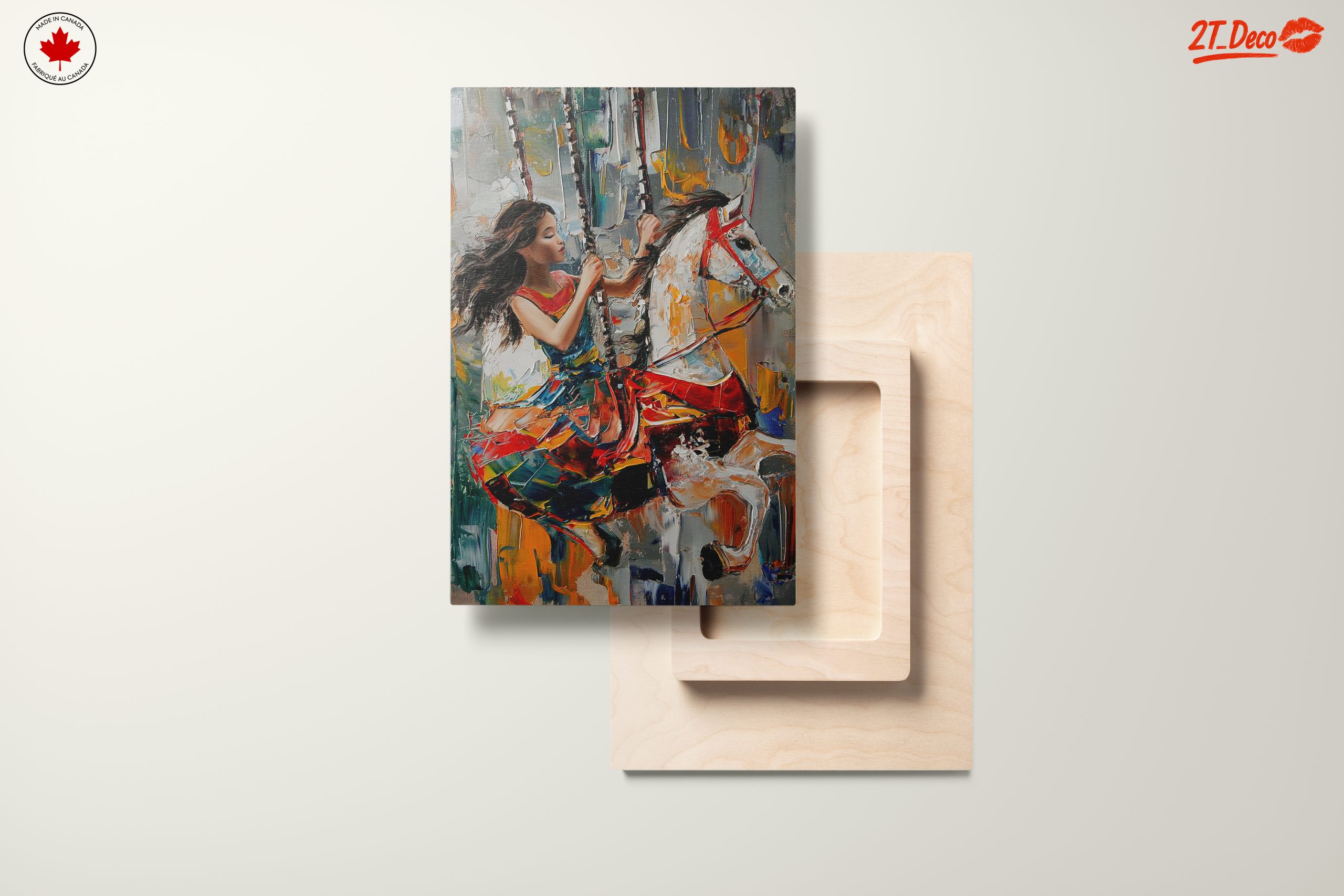 Vibrant Abstract Carousel Art - Image 11