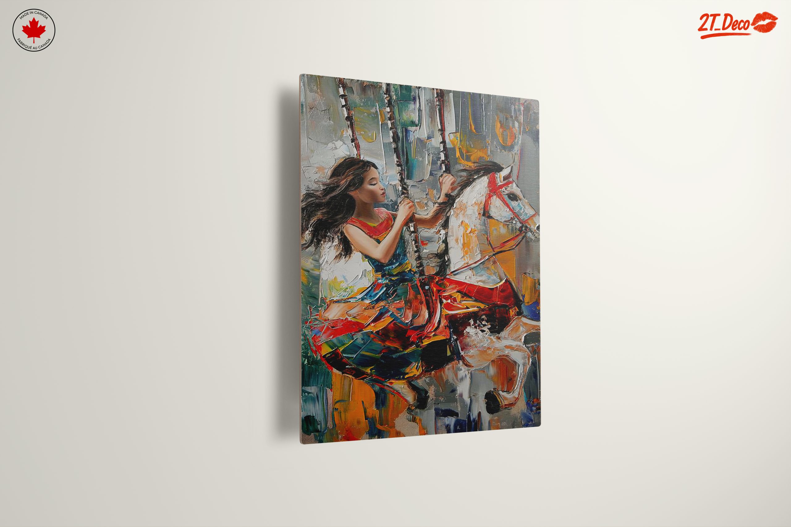 Vibrant Abstract Carousel Art - Image 13