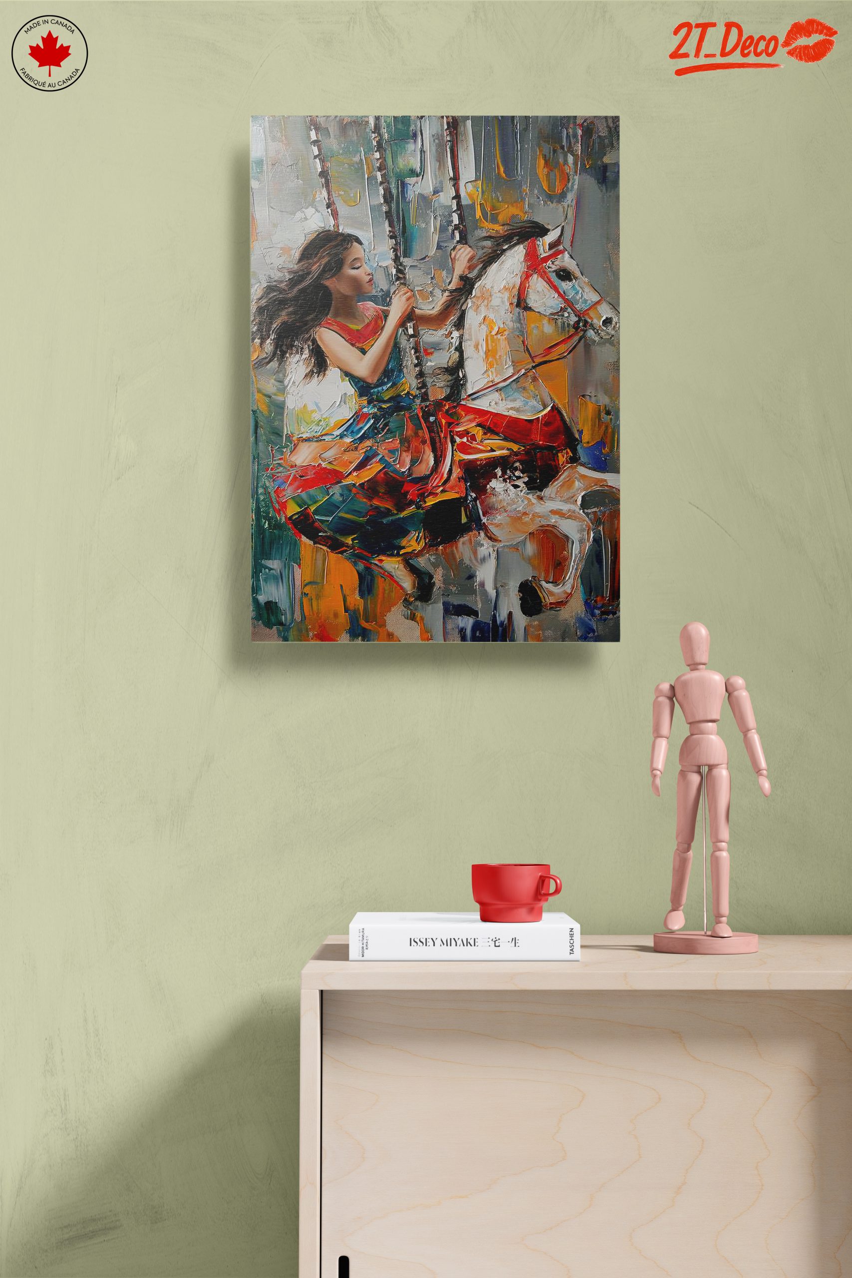 Vibrant Abstract Carousel Art - Image 14