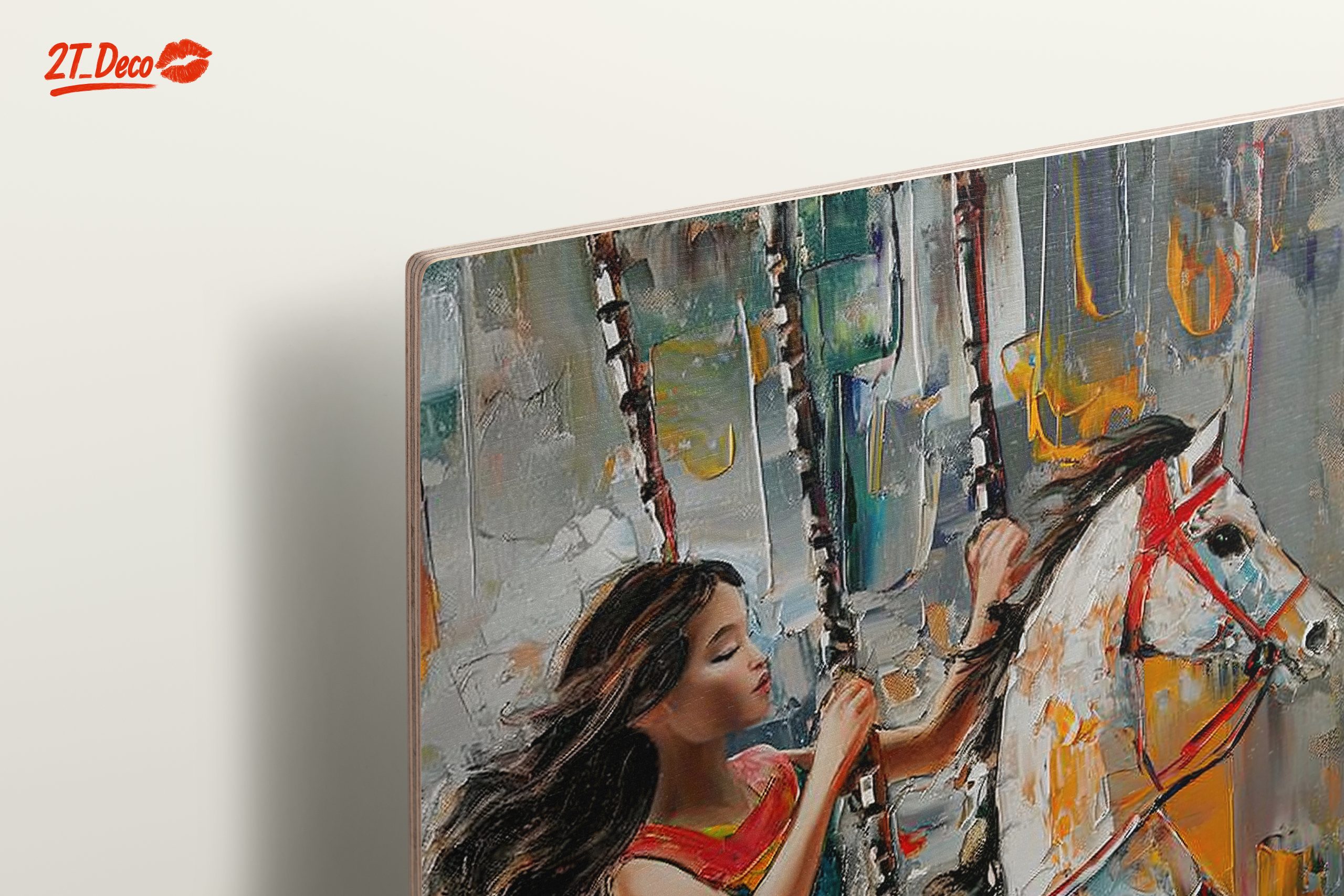 Vibrant Abstract Carousel Art - Image 15