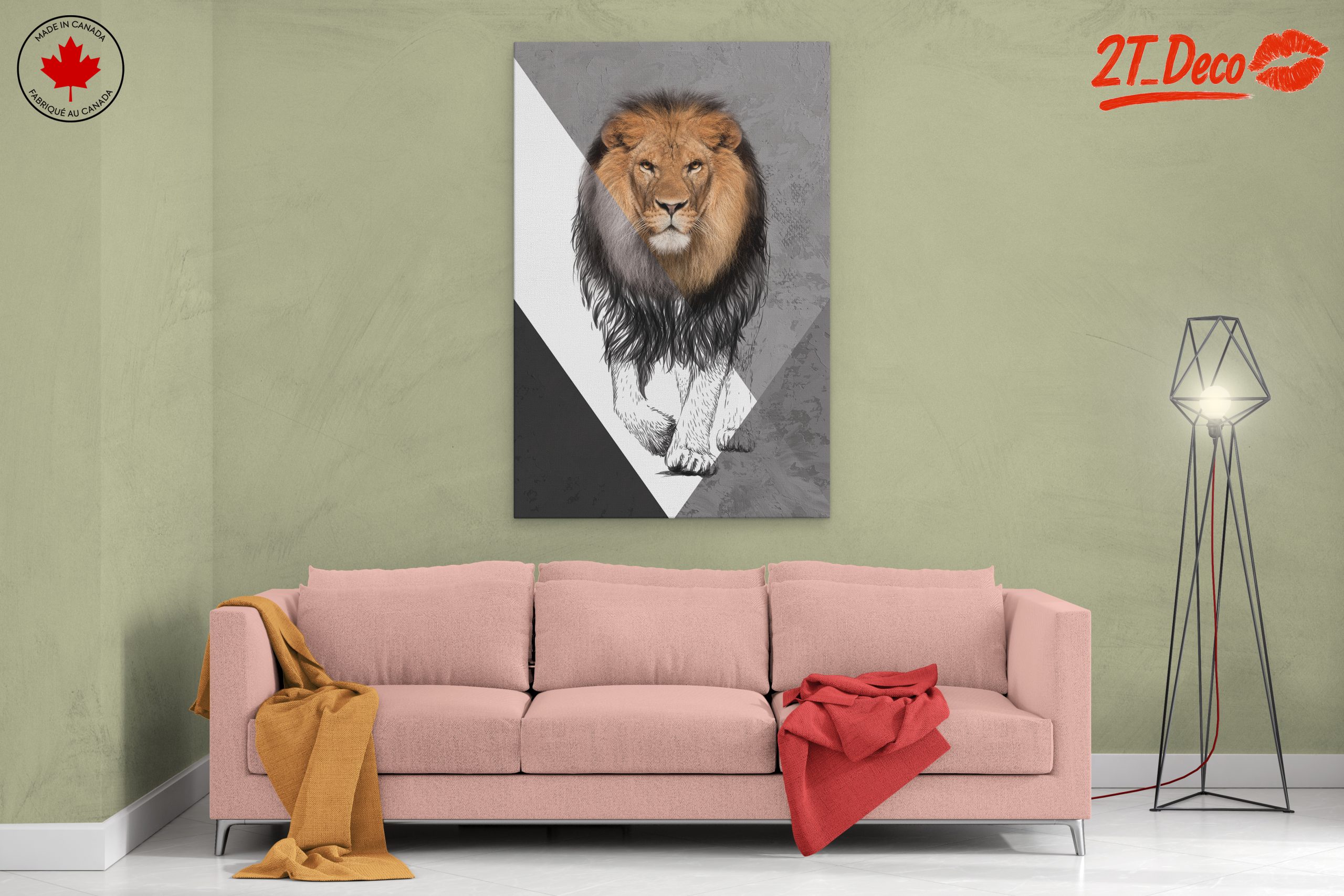 Majestic Lion Wall Art 2 - Image 2