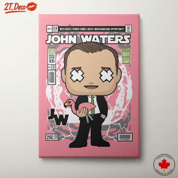 Stylized John Waters Pop Culture Art
