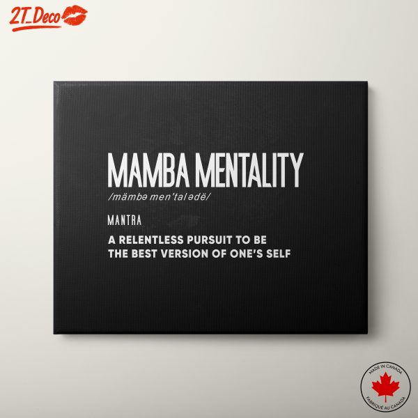 Mamba Mentality Motivational Wall Art