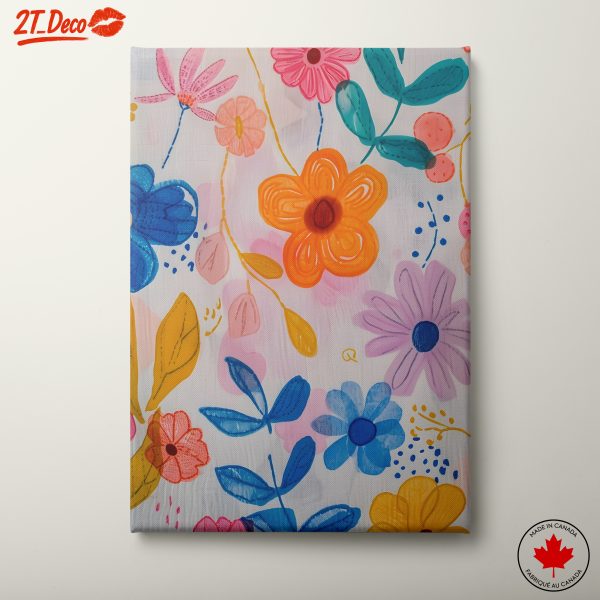 Vibrant Floral Abstract Artwork