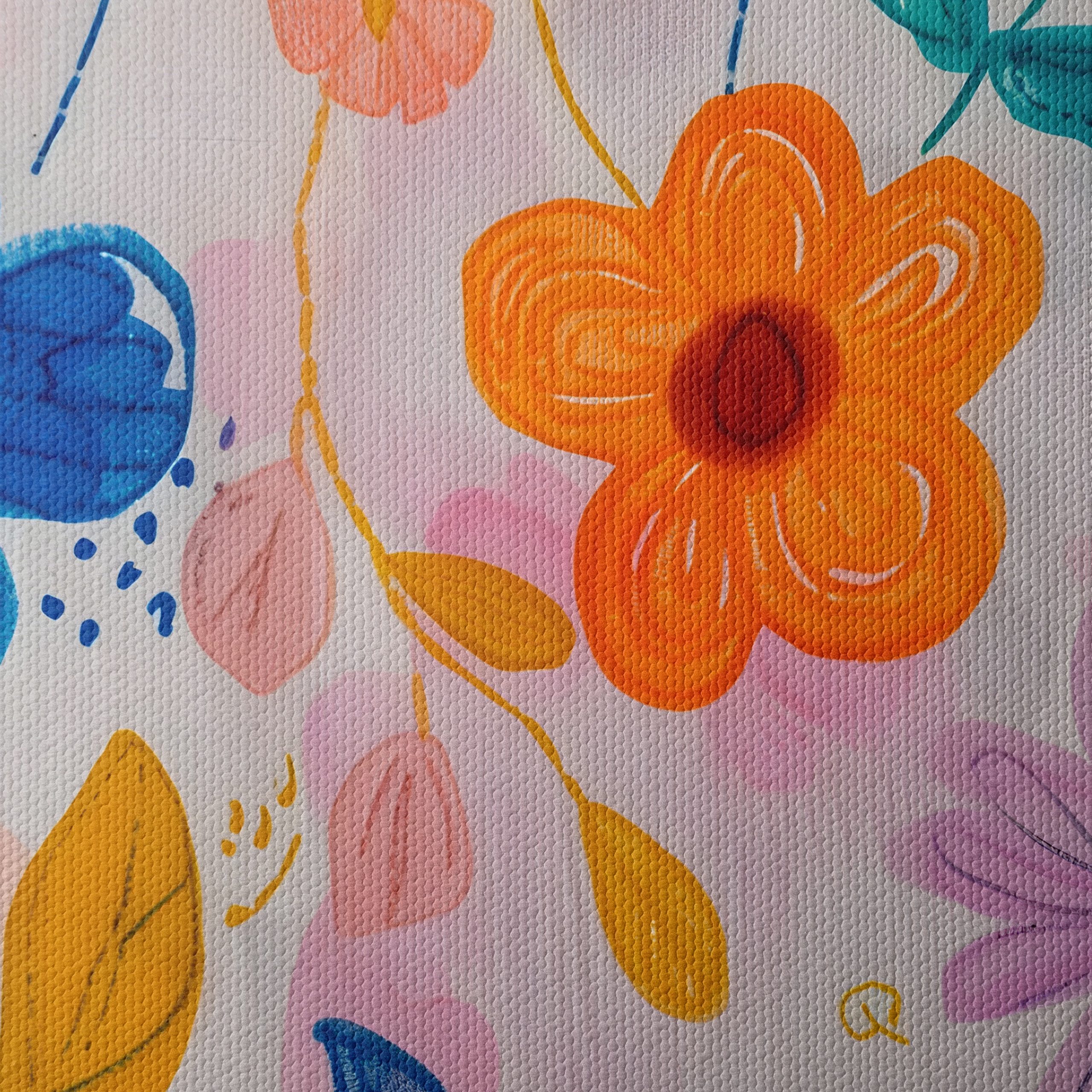 Vibrant Floral Abstract Artwork - Image 4