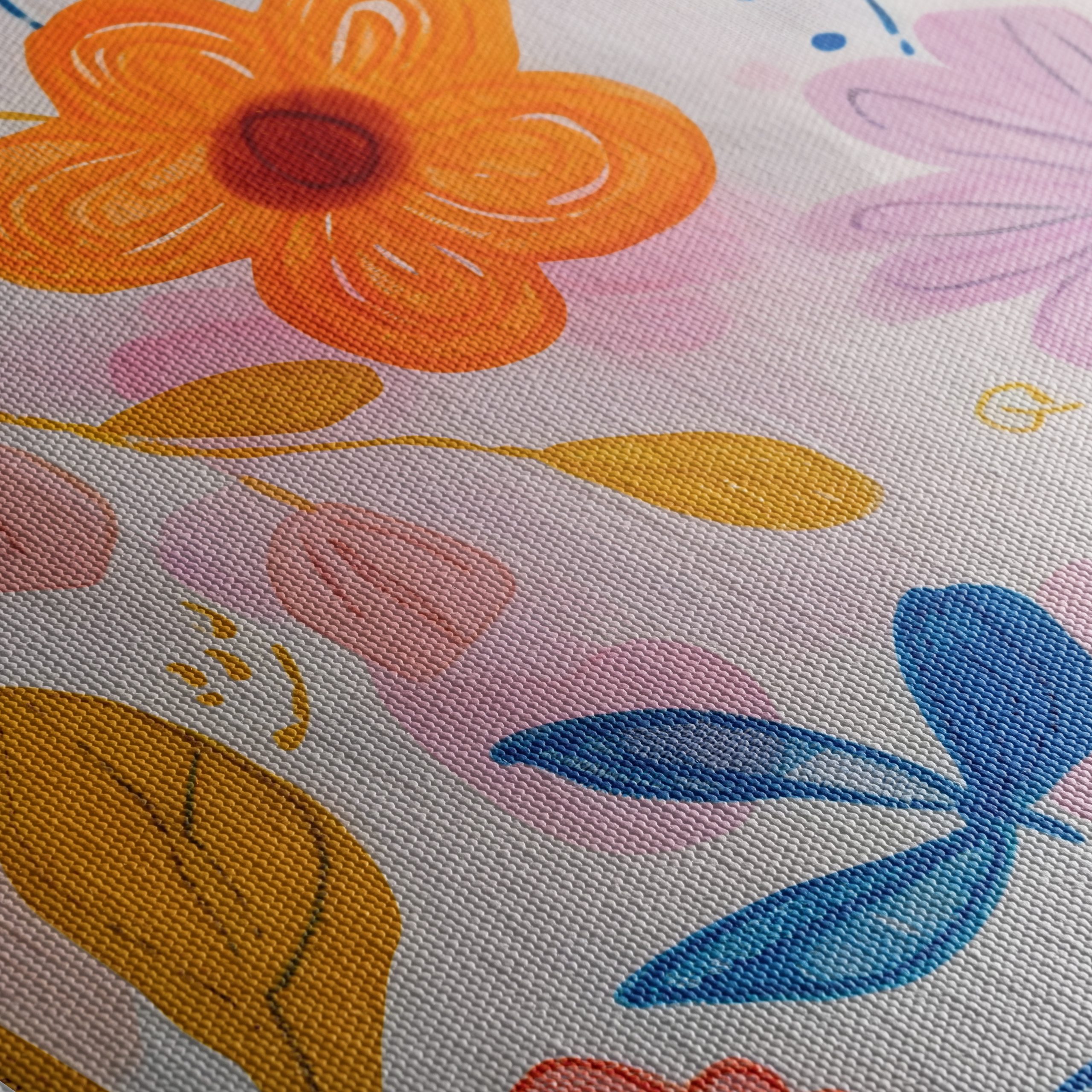 Vibrant Floral Abstract Artwork - Image 5