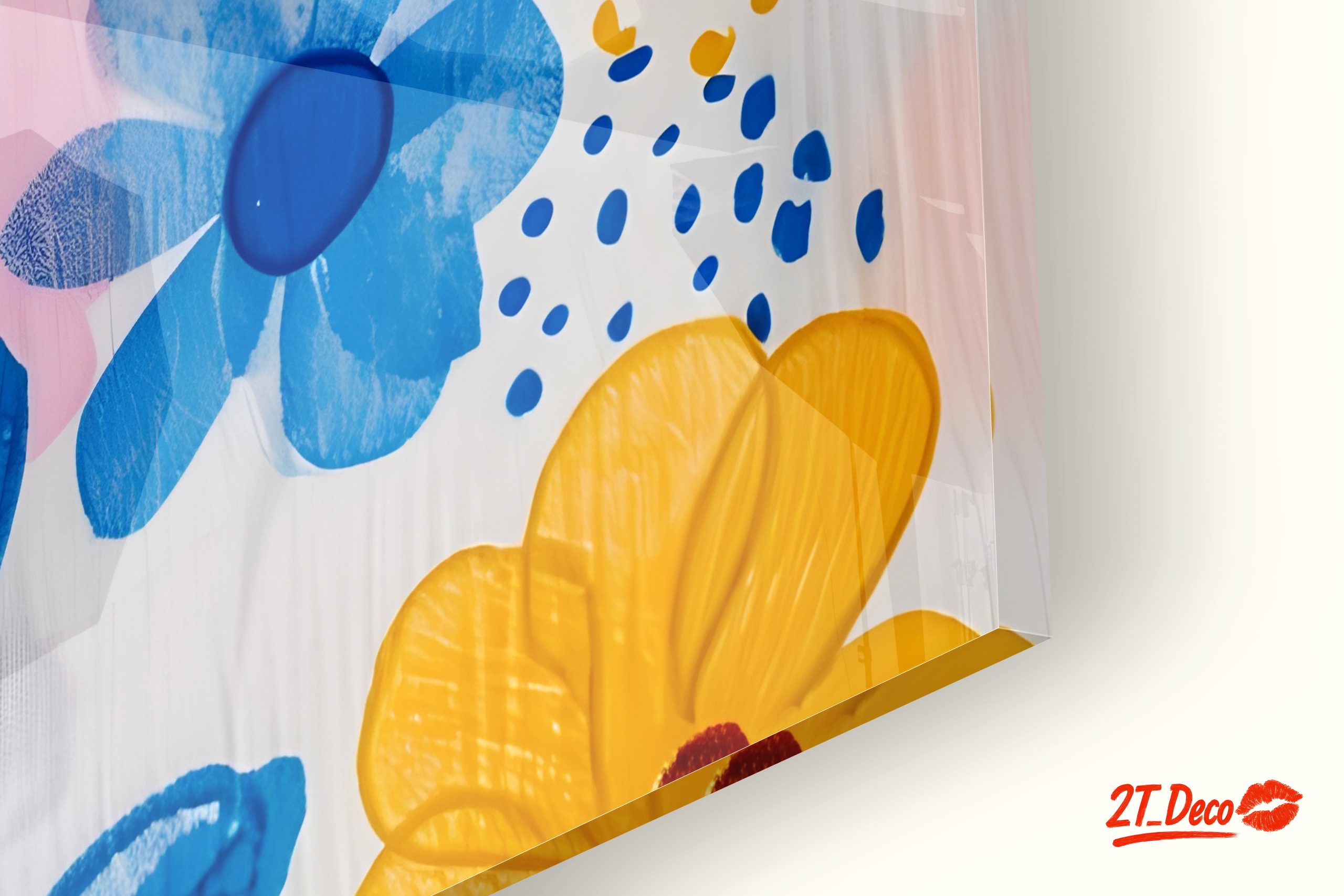 Vibrant Floral Abstract Artwork - Image 9