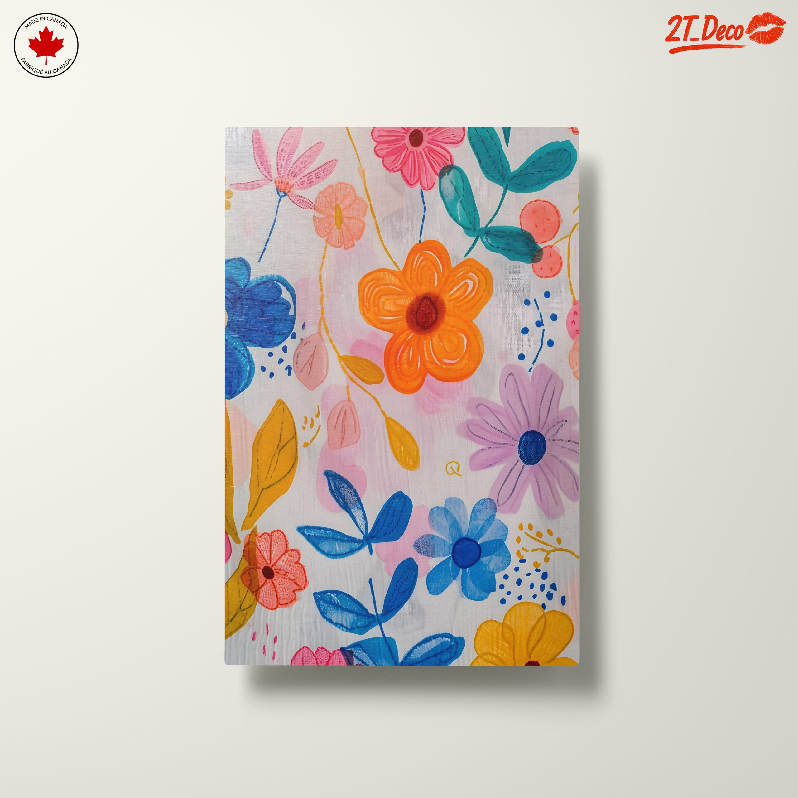 Vibrant Floral Abstract Artwork - Image 10