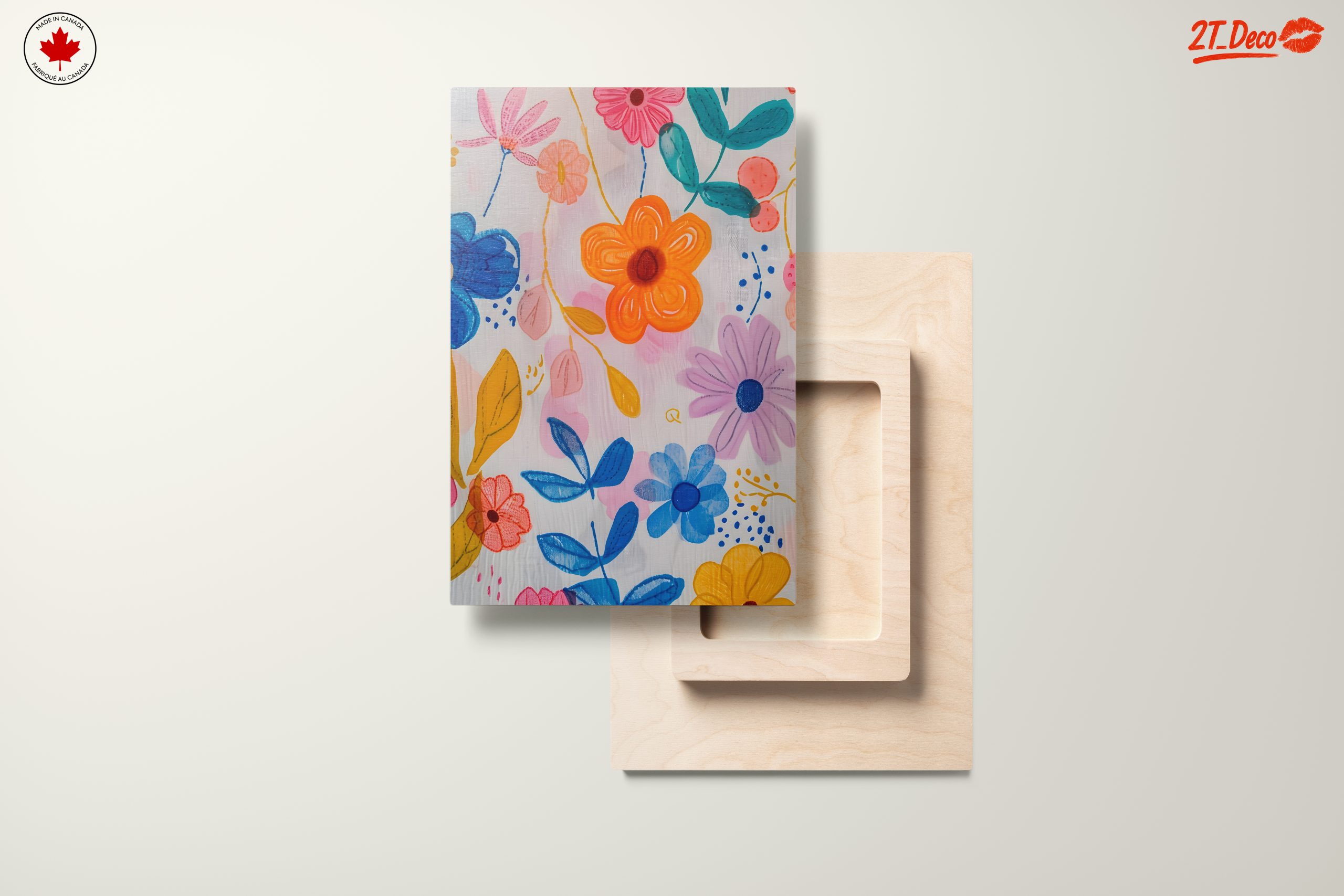 Vibrant Floral Abstract Artwork - Image 11