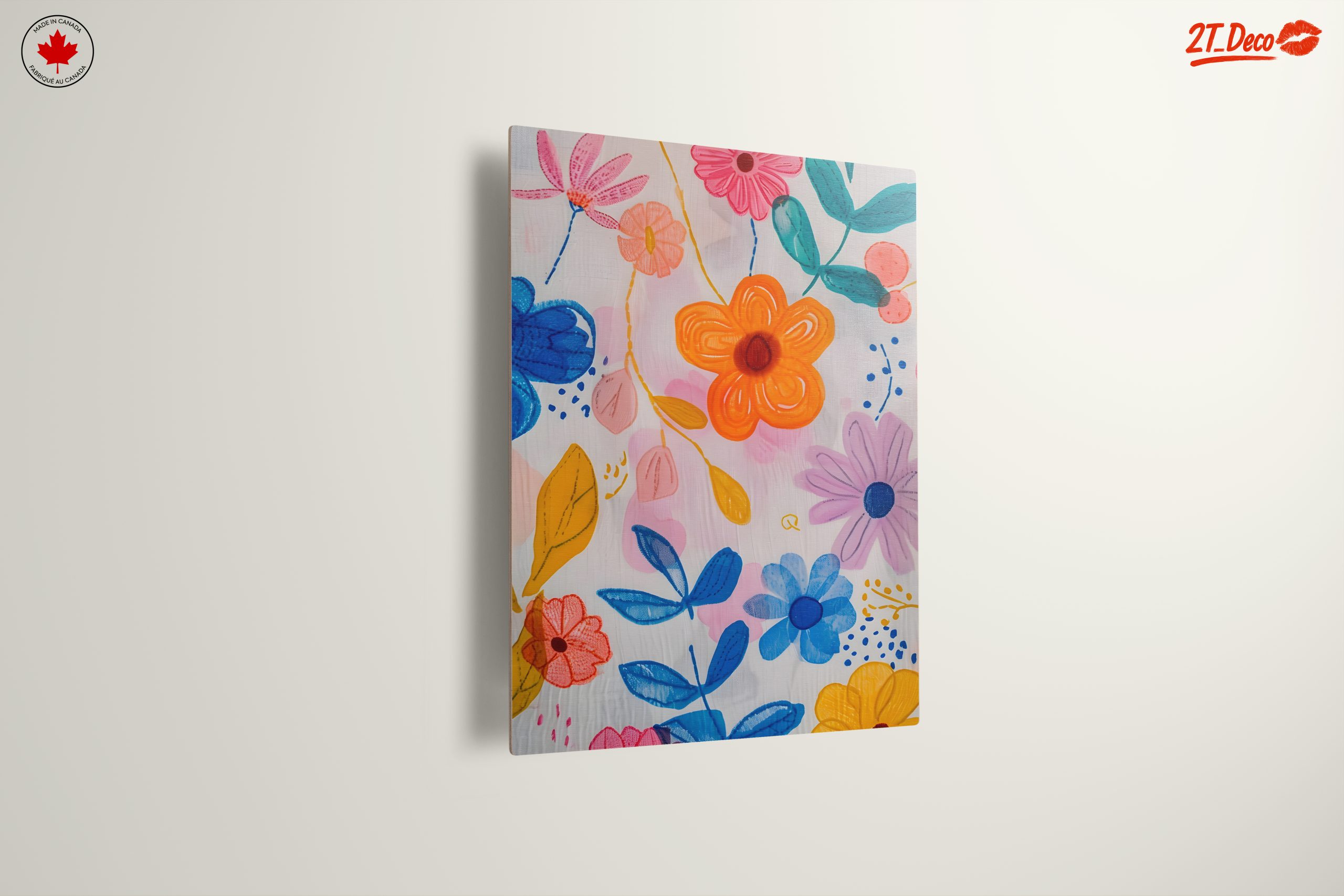 Vibrant Floral Abstract Artwork - Image 13