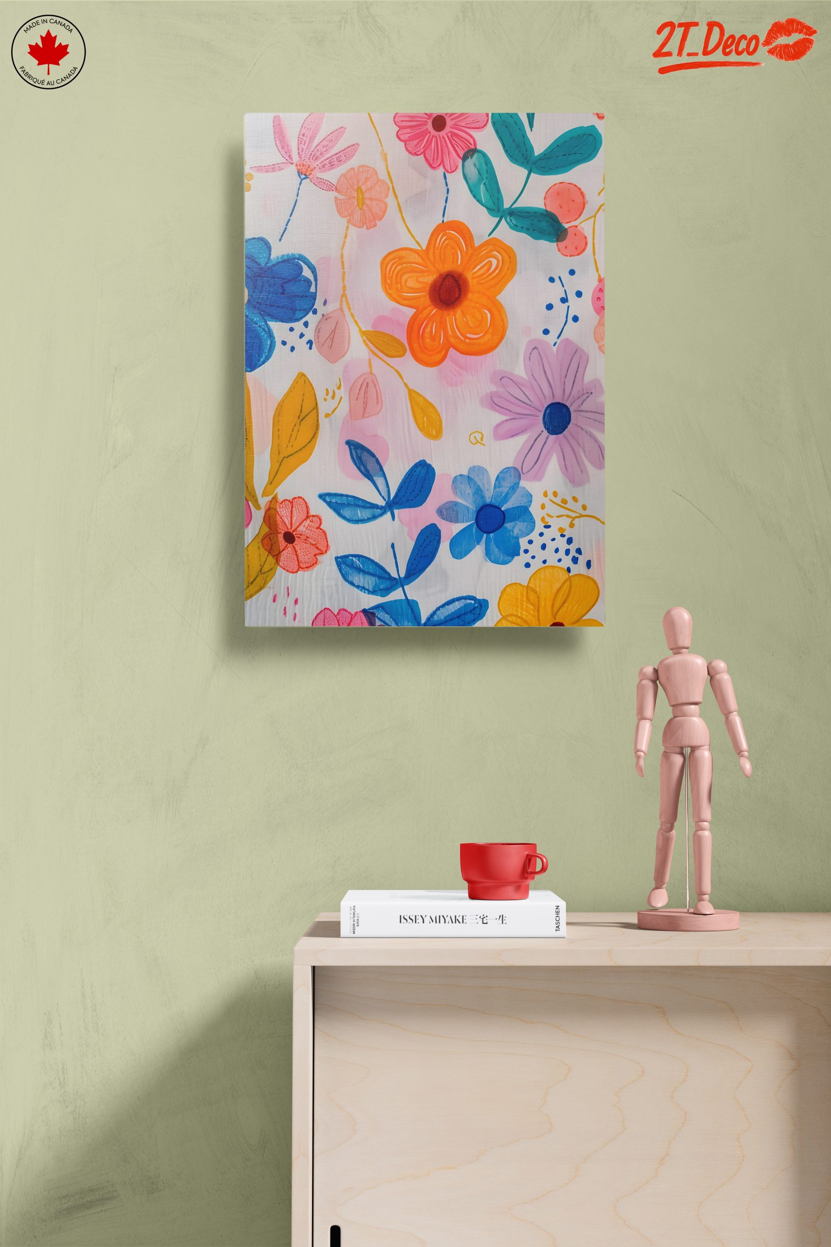 Vibrant Floral Abstract Artwork - Image 14