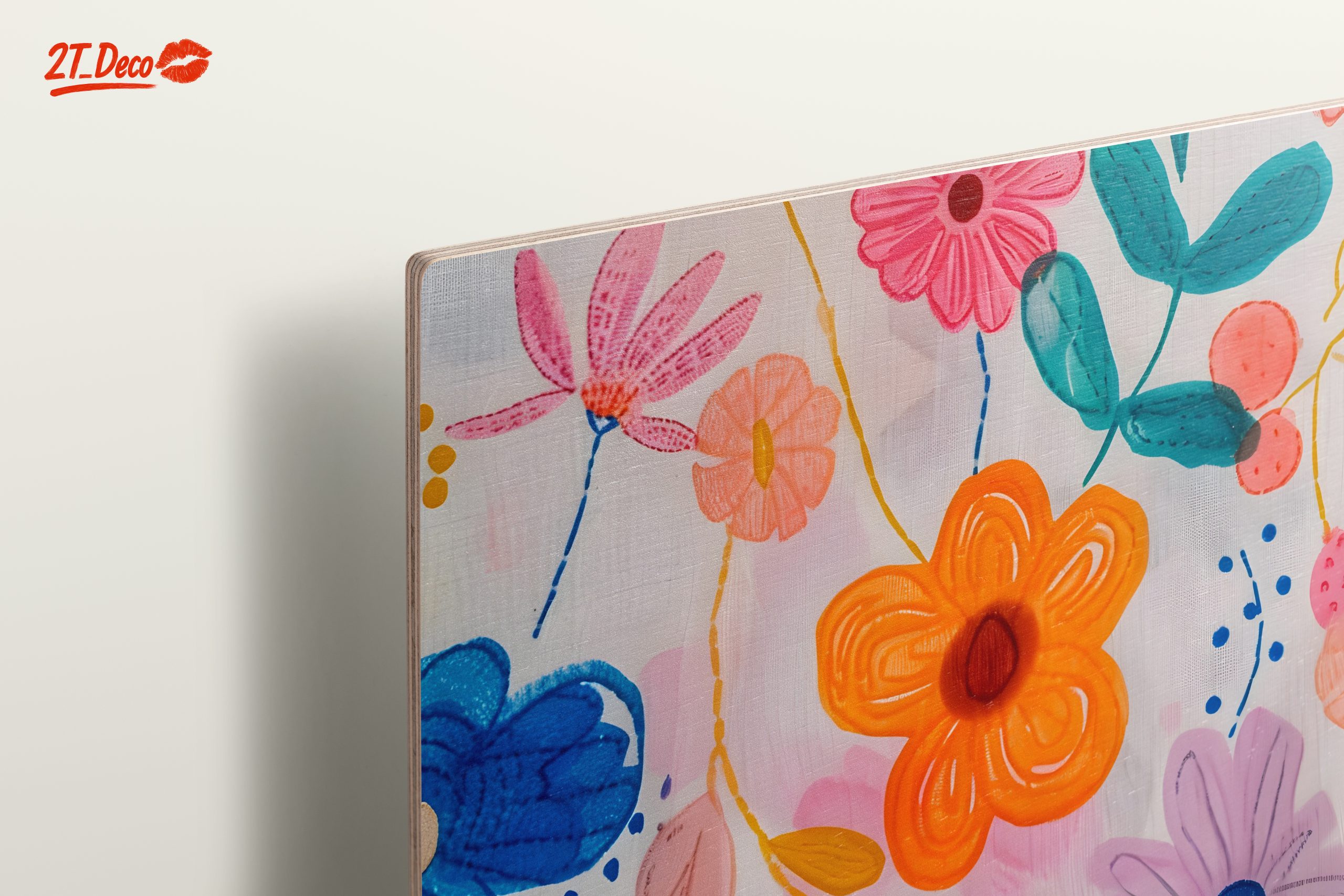 Vibrant Floral Abstract Artwork - Image 15