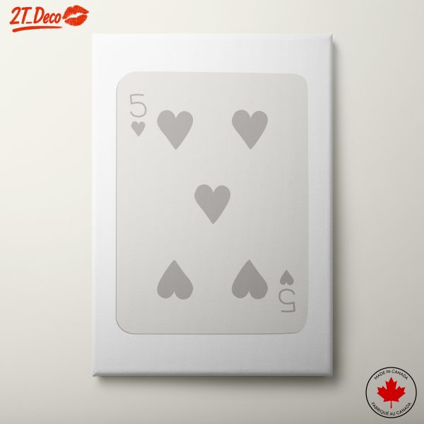 Five of Hearts Card Artwork