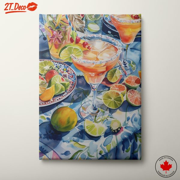 Vibrant Cocktail Still Life Art