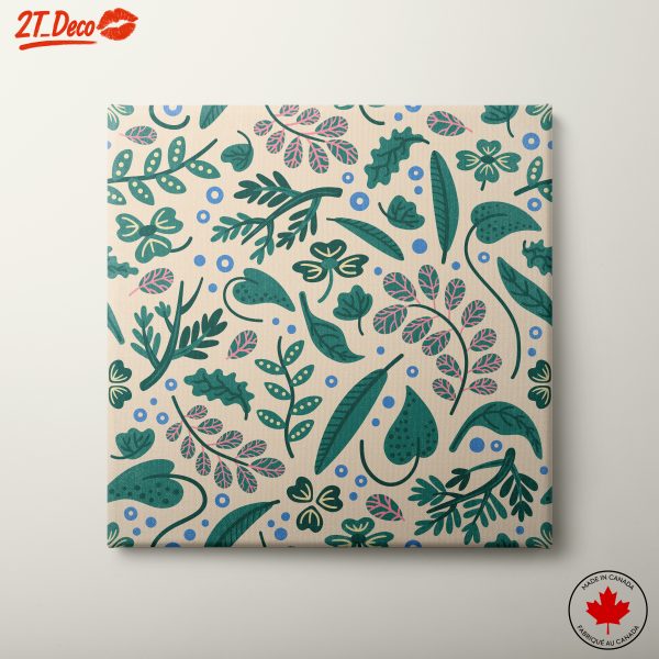 Vibrant Botanical Leaf Design