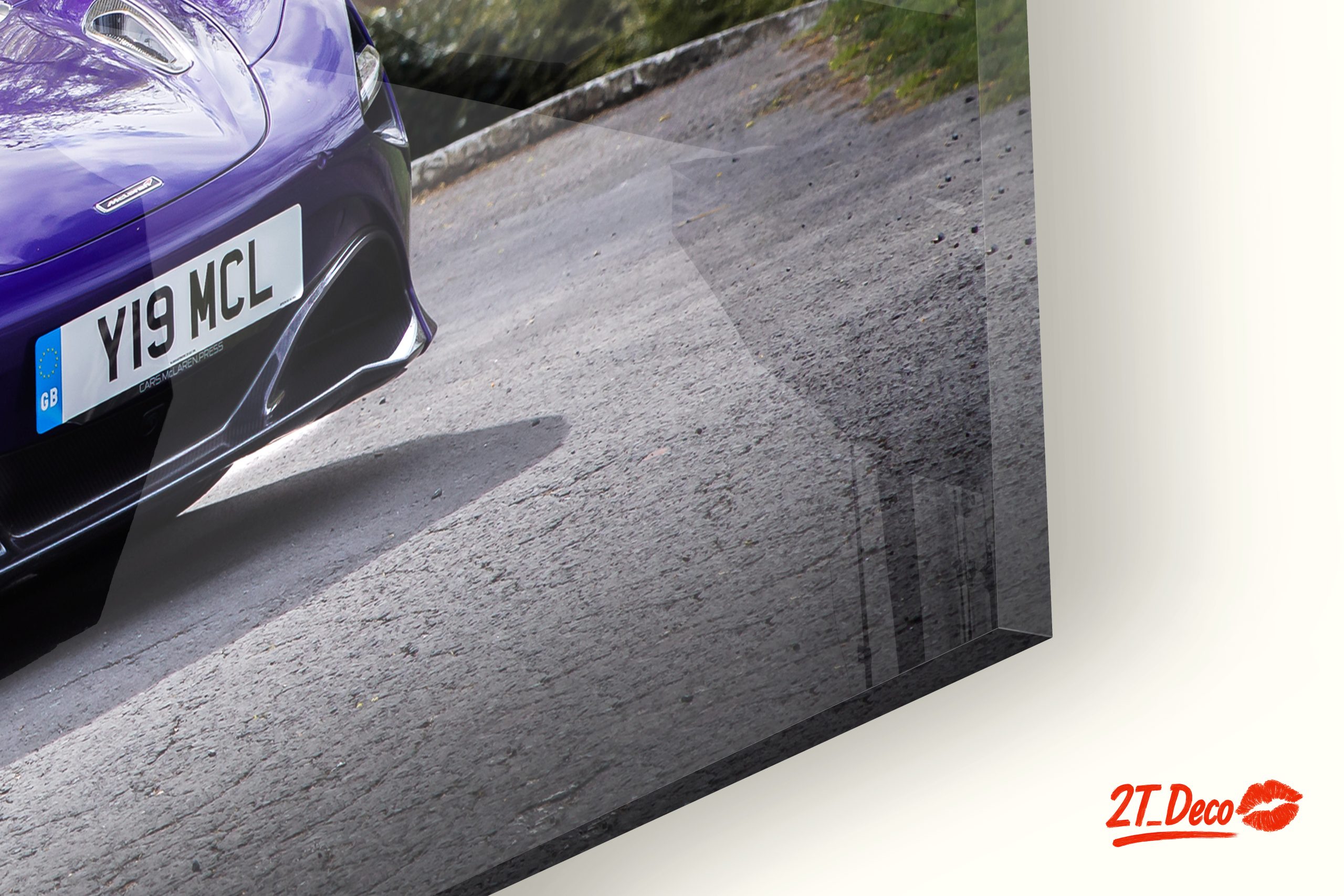 Luxury Purple Sports Car in Nature - Image 9