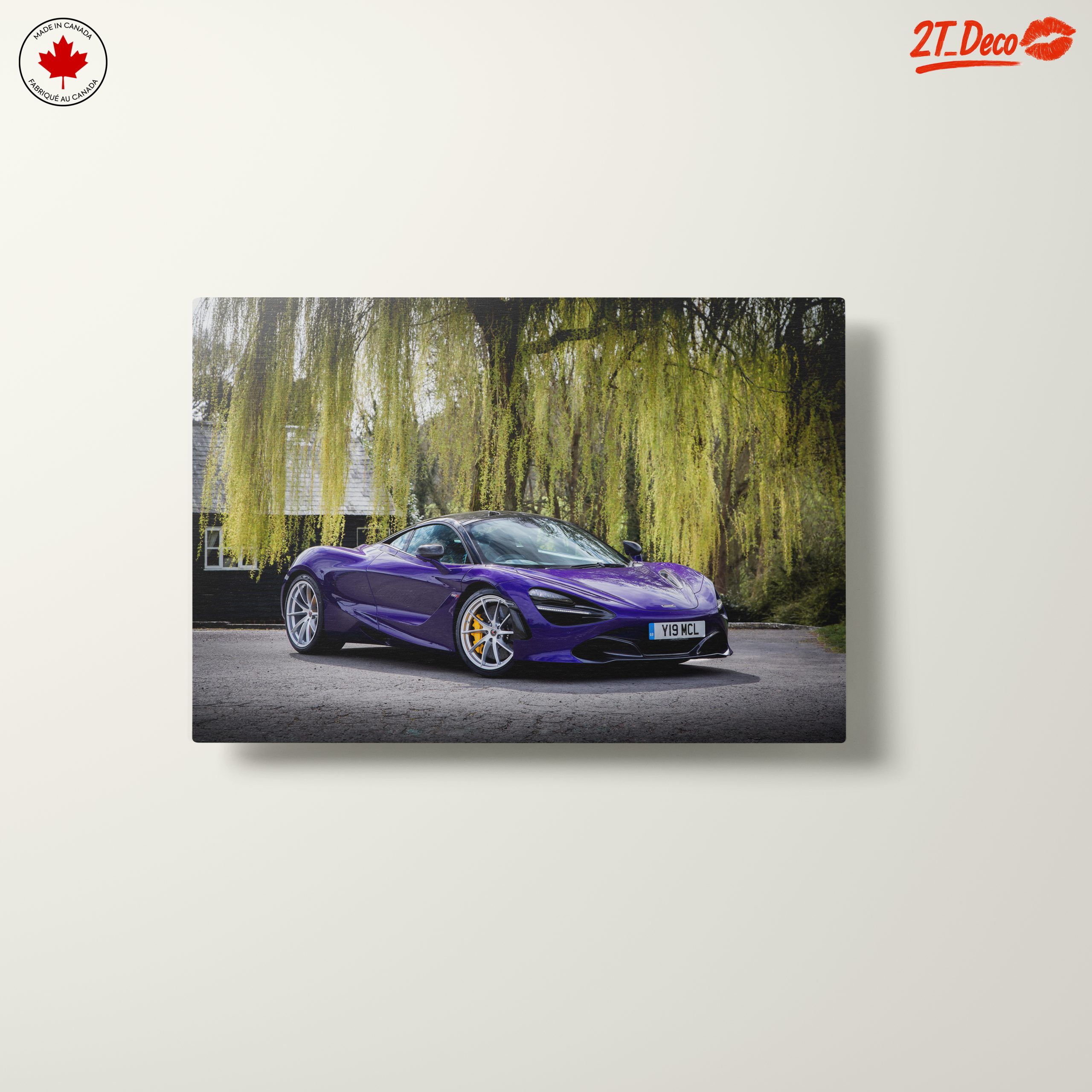 Luxury Purple Sports Car in Nature - Image 10