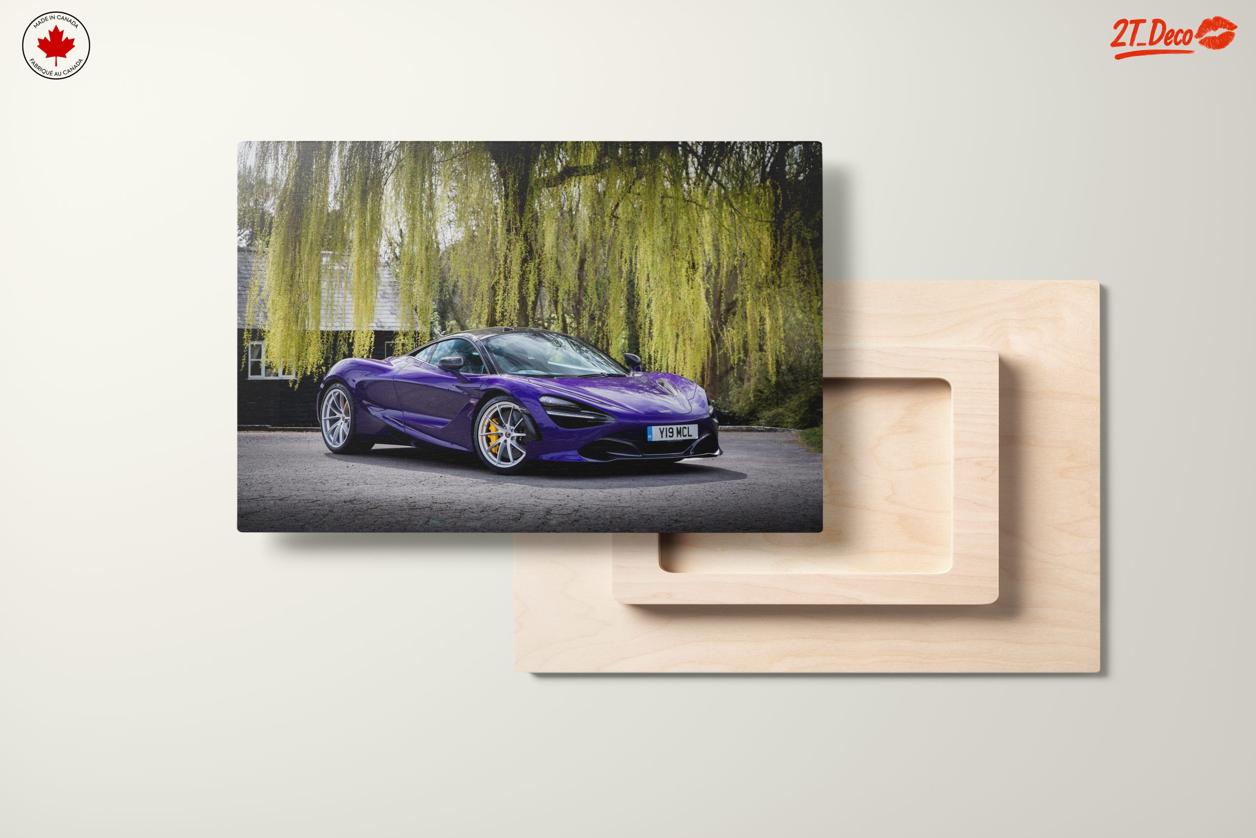 Luxury Purple Sports Car in Nature - Image 11