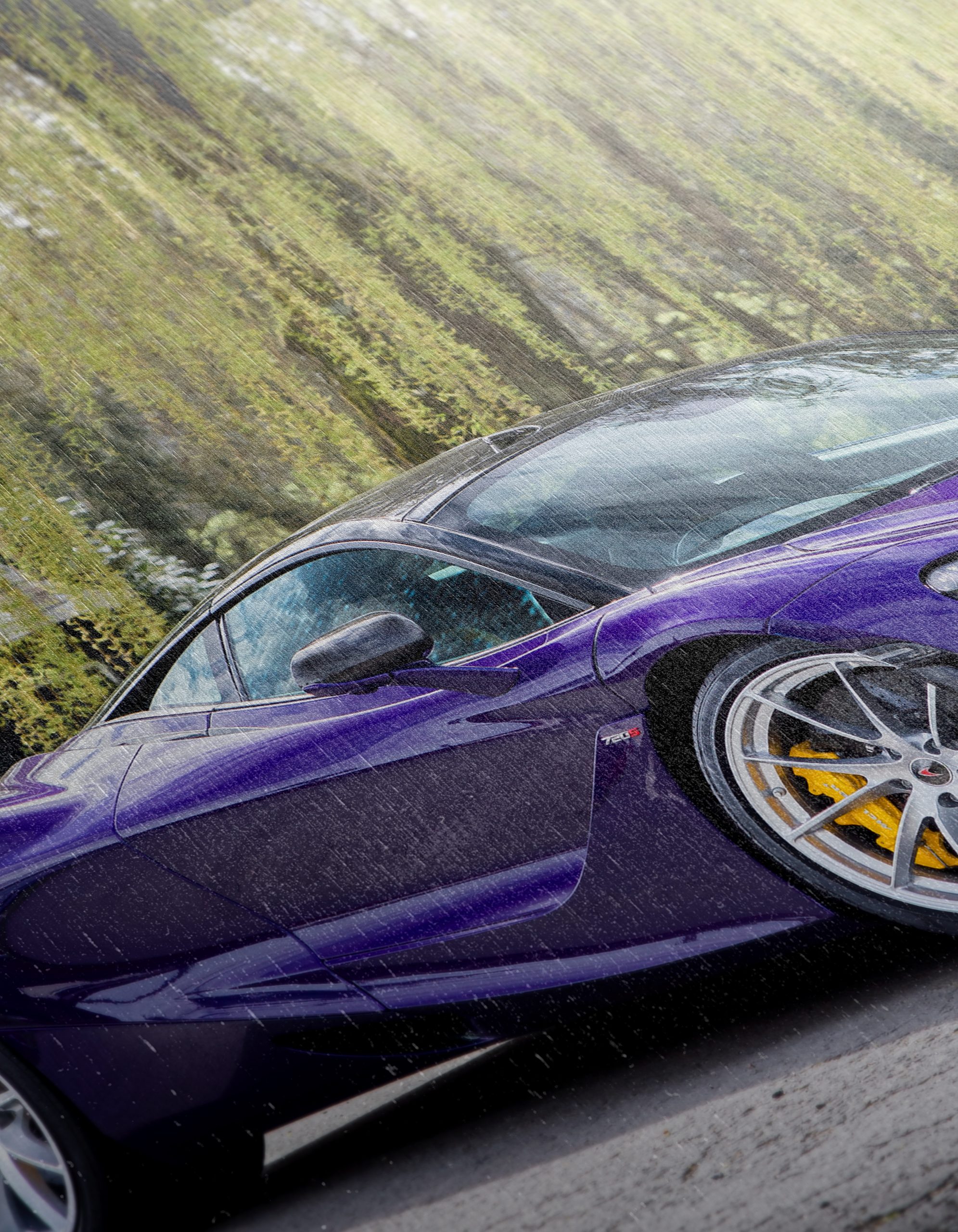 Luxury Purple Sports Car in Nature - Image 12