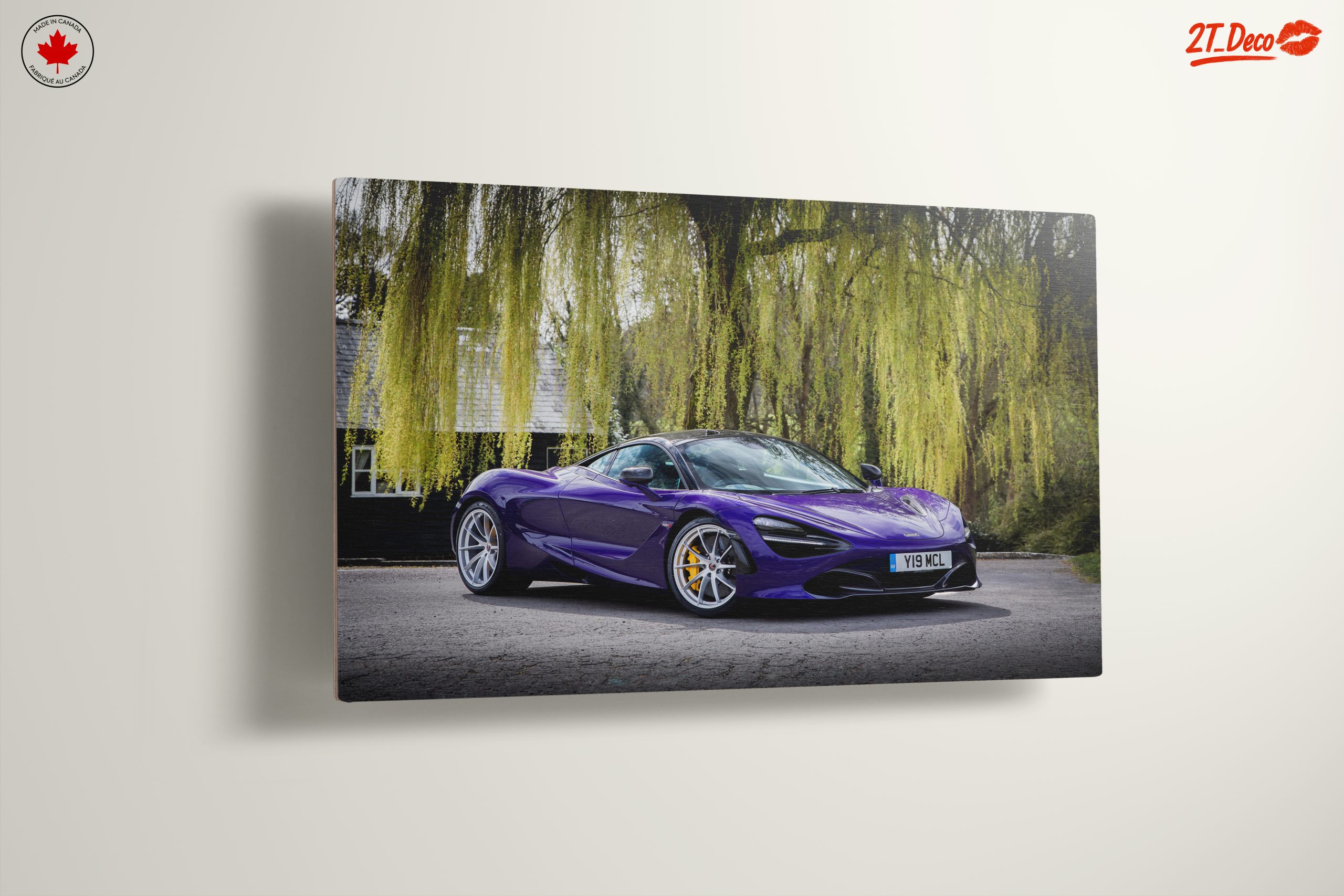 Luxury Purple Sports Car in Nature - Image 13
