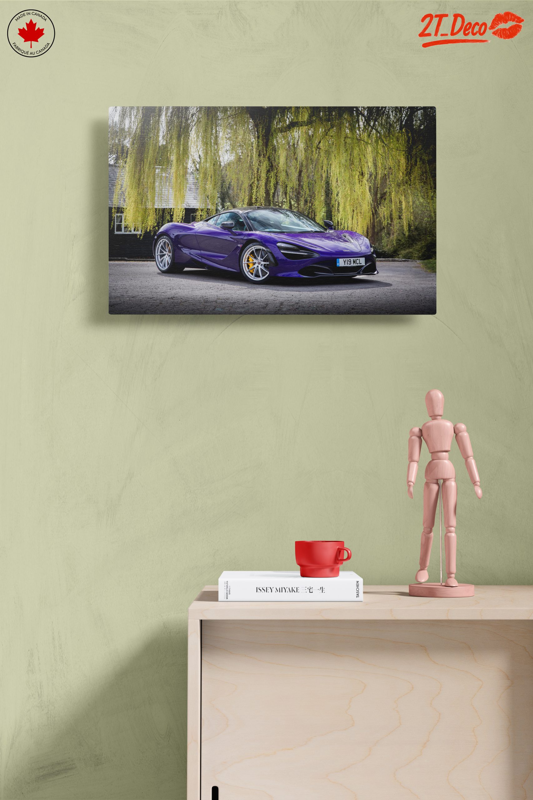 Luxury Purple Sports Car in Nature - Image 14