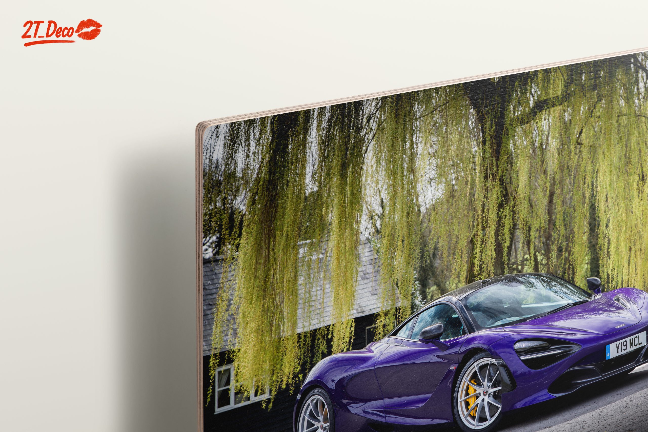 Luxury Purple Sports Car in Nature - Image 15