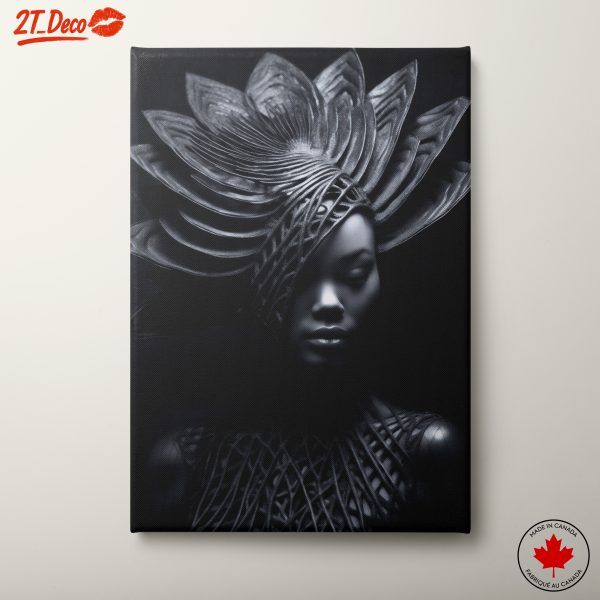Elegant Abstract Fashion Art with Intricate Details