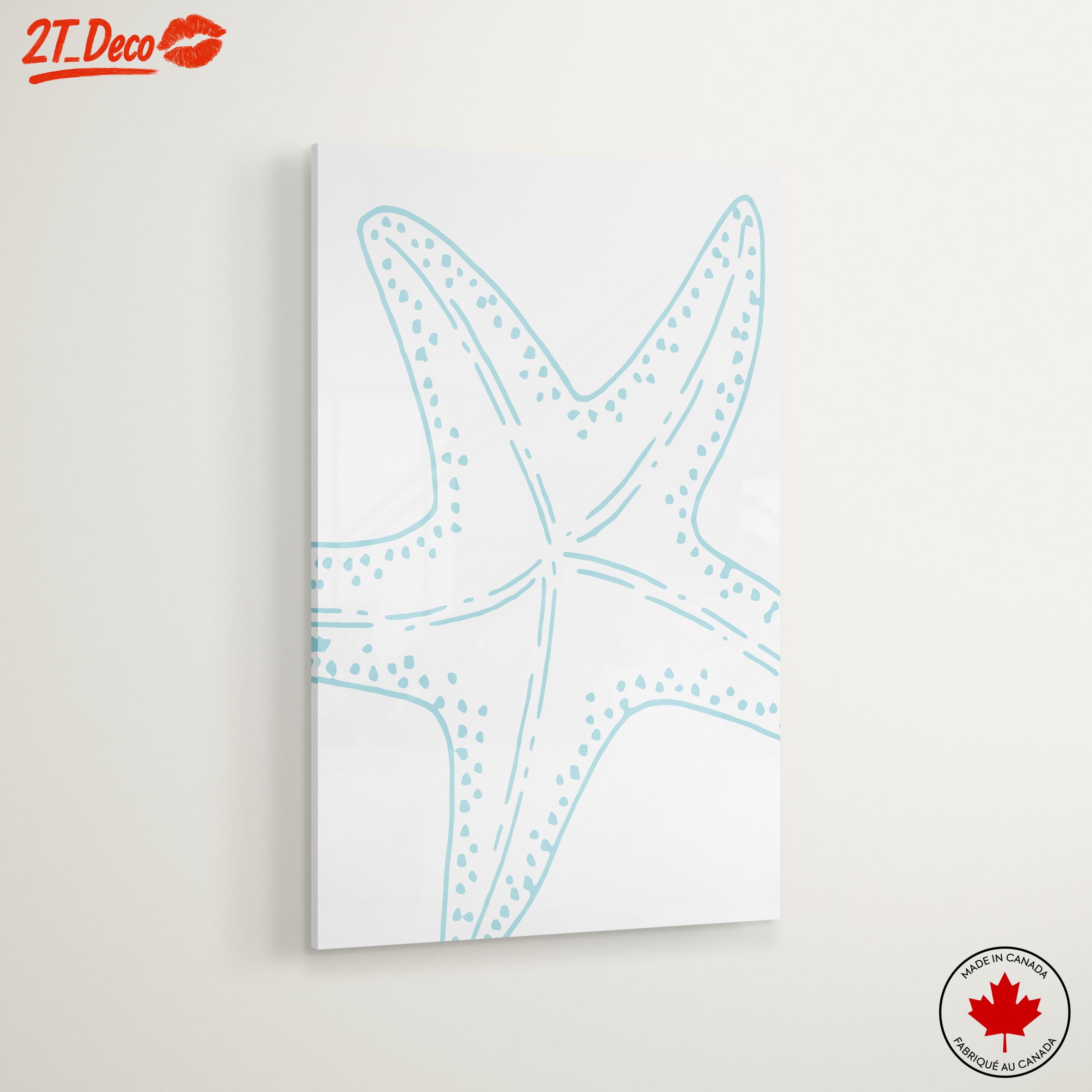 Delicate Minimalist Starfish Artwork - Image 6