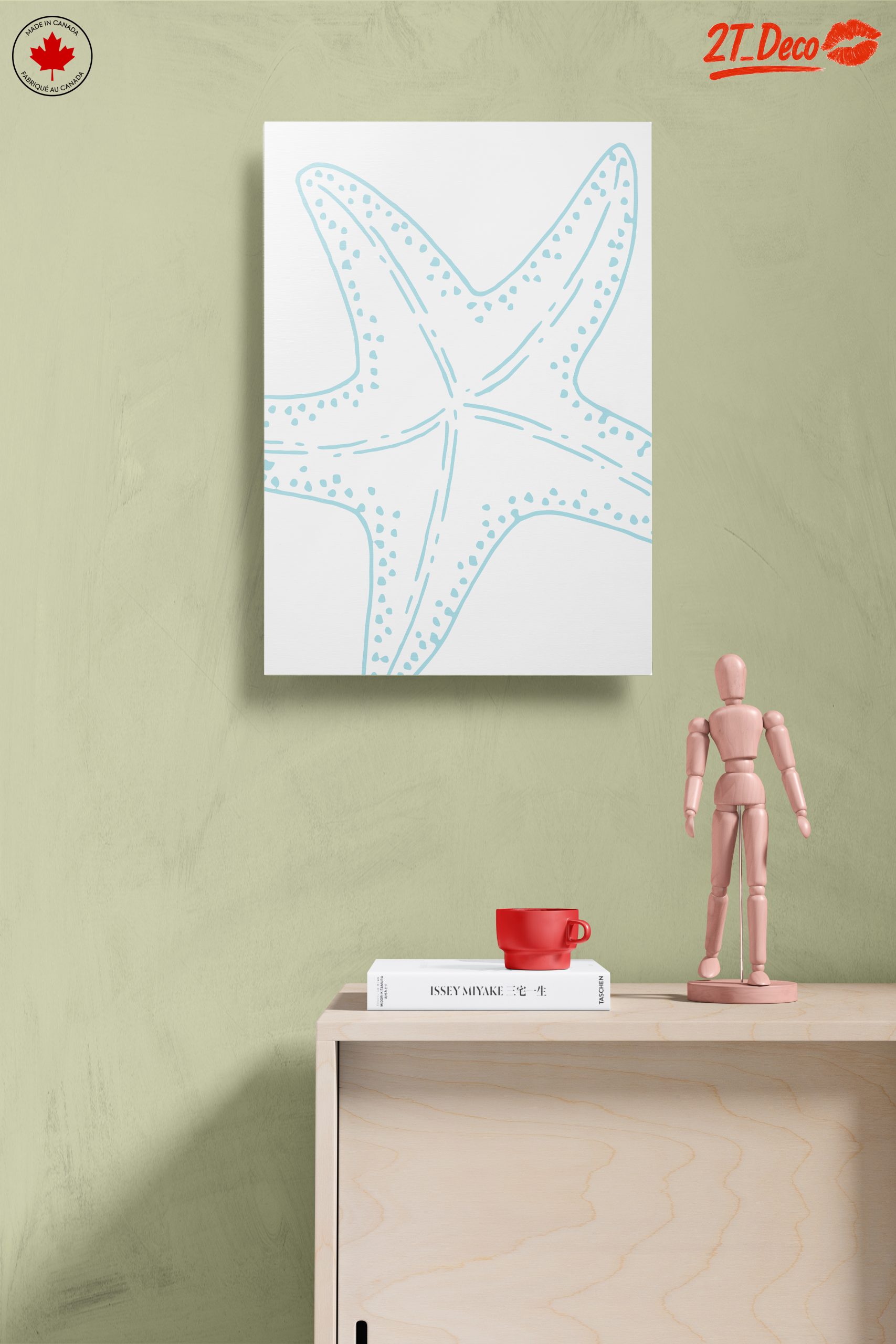 Delicate Minimalist Starfish Artwork - Image 14
