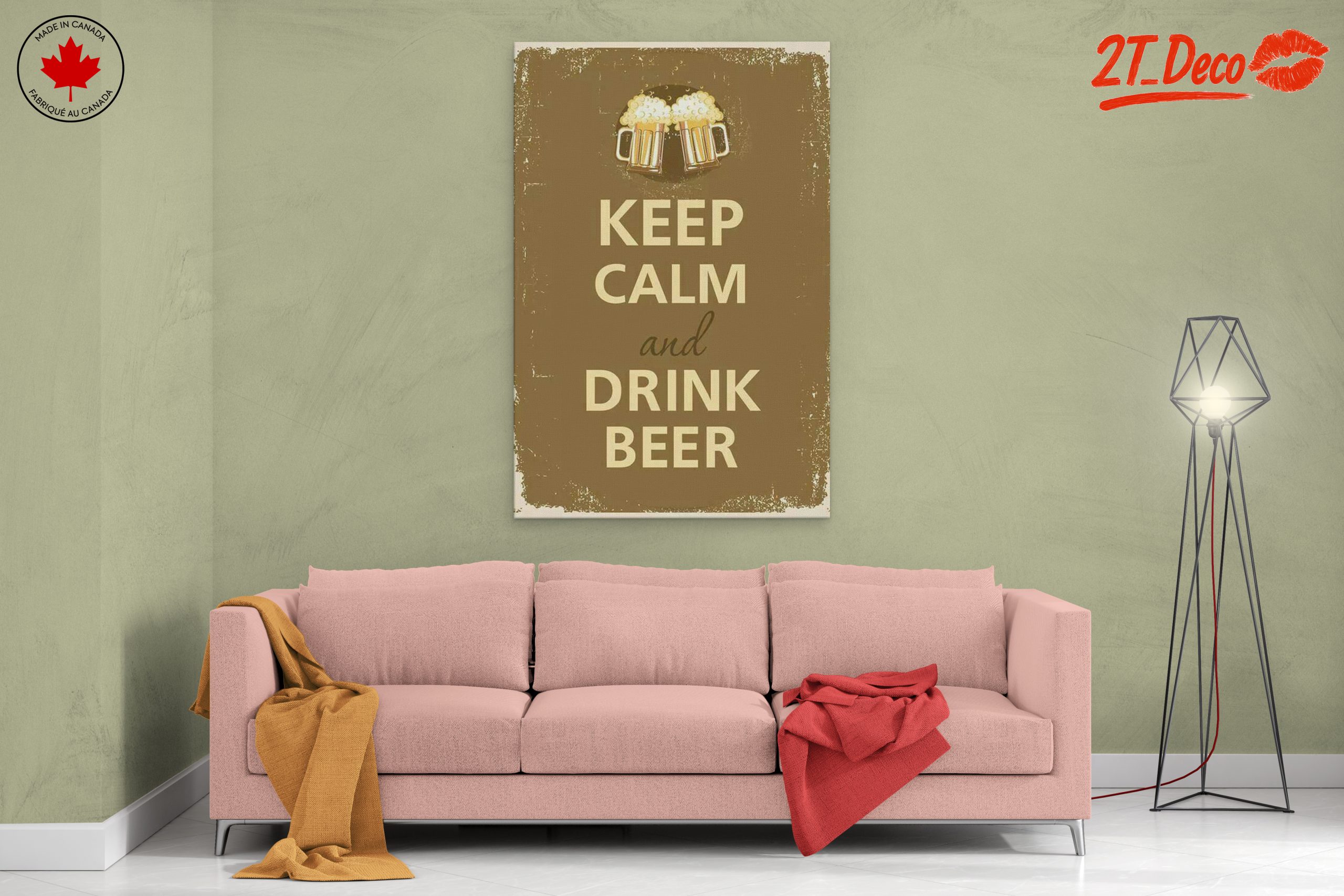 Keep Calm and Drink Beer Wall Art - Image 2