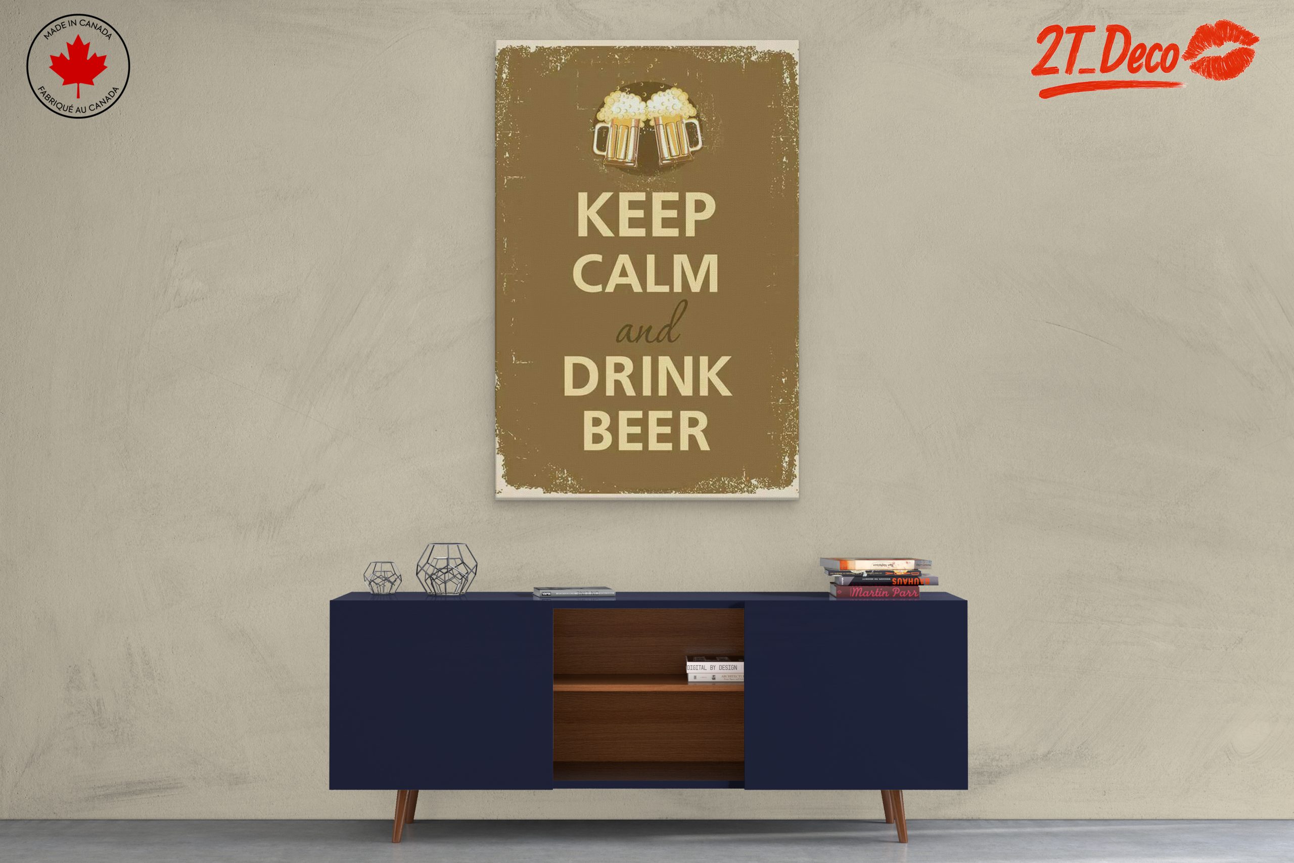 Keep Calm and Drink Beer Wall Art - Image 3