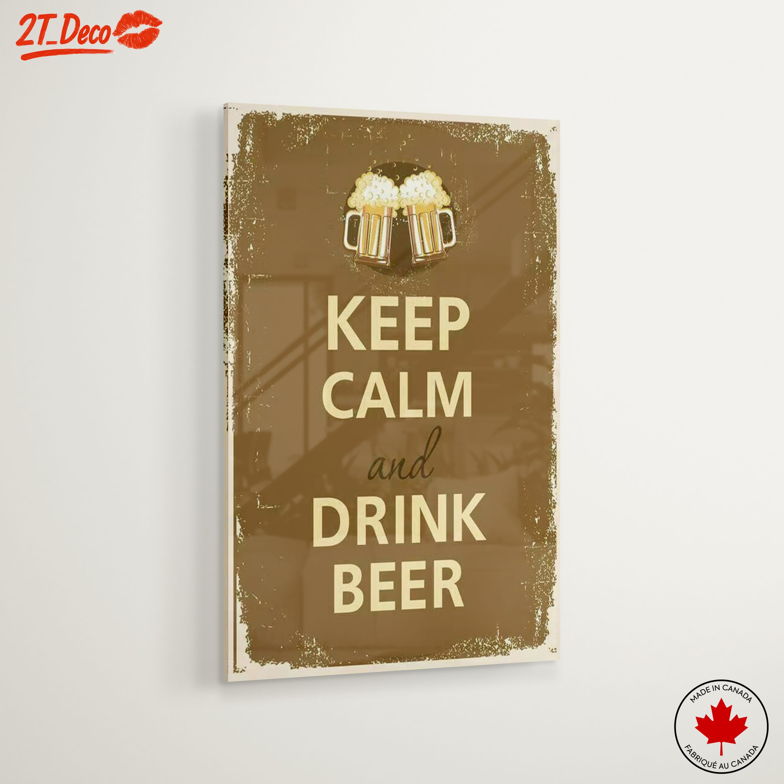 Keep Calm and Drink Beer Wall Art - Image 6